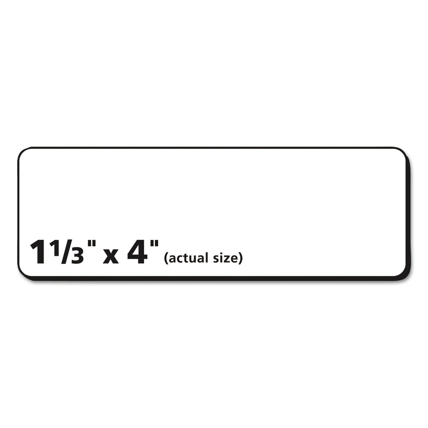 Avery Printable Address Labels with Sure Feed, 1-1/3" x 4", Matte Clear, 140 Blank Mailing Labels (18662)