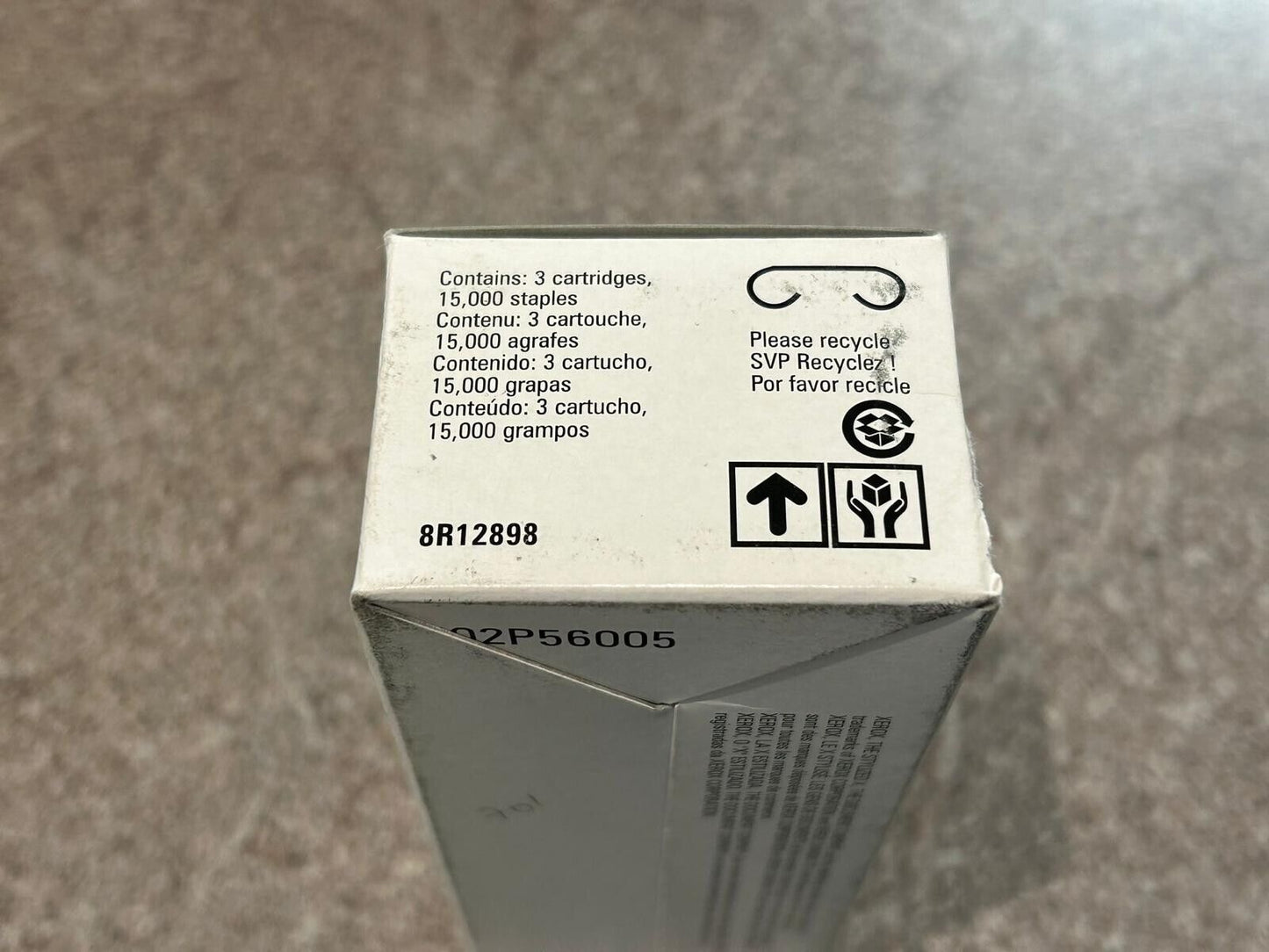 Xerox Genuine Staples 8R12898 Pack of 3 Cartridges Unused 15,000 Staples- AD814