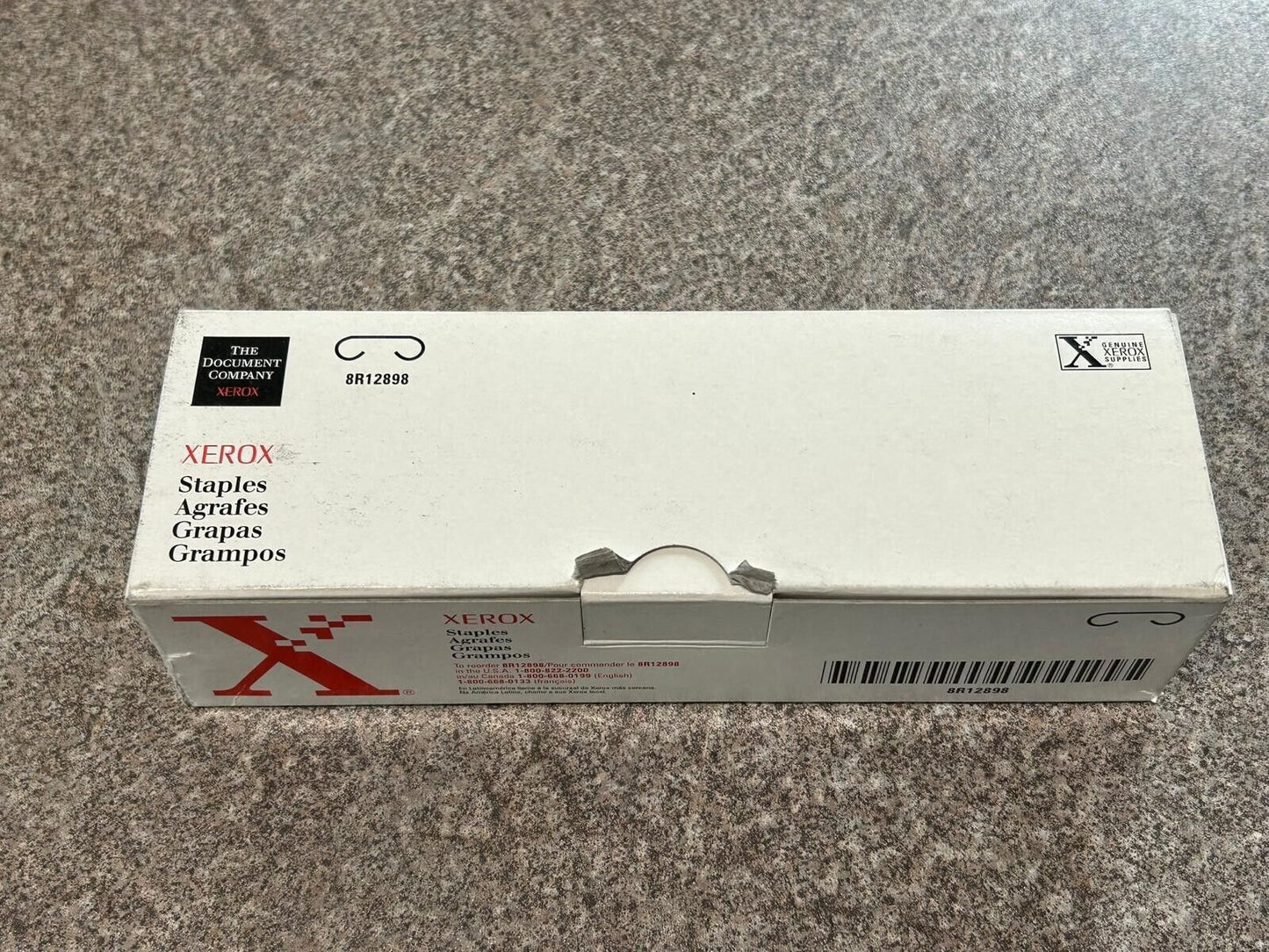 Xerox Genuine Staples 8R12898 Pack of 3 Cartridges Unused 15,000 Staples- AD814