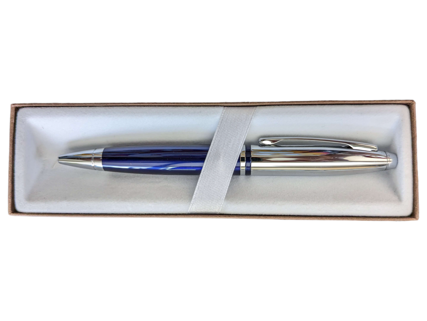Cross Calais Rollerball & Ballpoint Pen- Lacquer Blue & Silver - New In Gift Box