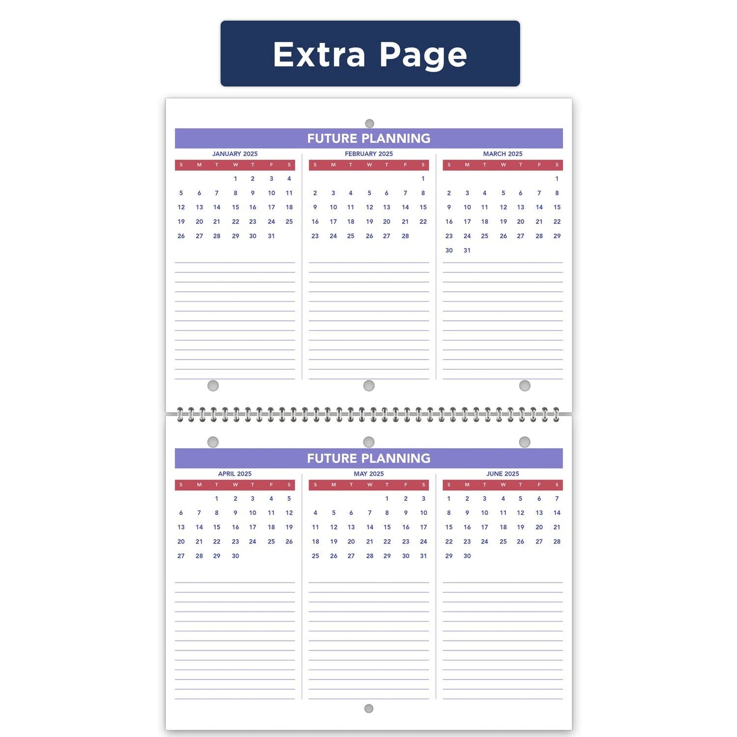 AT-A-GLANCE 2024 Wall & Desk Calendar, 8-1/2" x 11", Small, Unruled Blocks, Spiral Bound, Monthly (PM1702824)