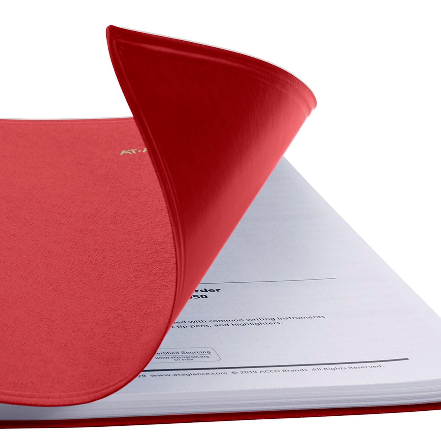 AT-A-GLANCE 2025 Appointment Book Planner, Weekly, 8-1/4" x 11", Large, Quarter-Hourly, Red (709401325)