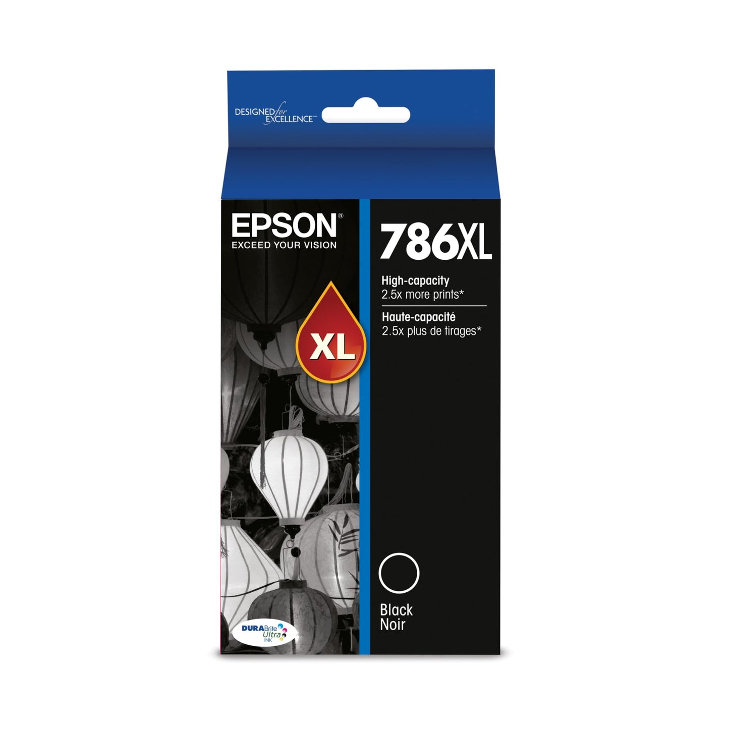 Epson T786 DURABrite Ultra Ink High Capacity Black Cartridge (T786XL120-S) - EXP 12/2021