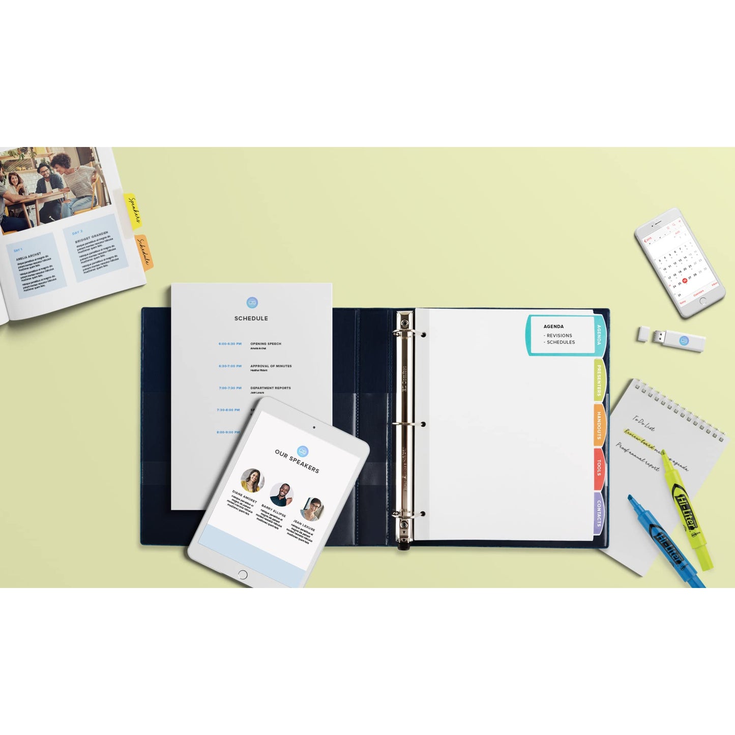 Avery Big Tab Printable White Label Dividers with Easy Peel, 5 Tabs, 1 Set (14436)