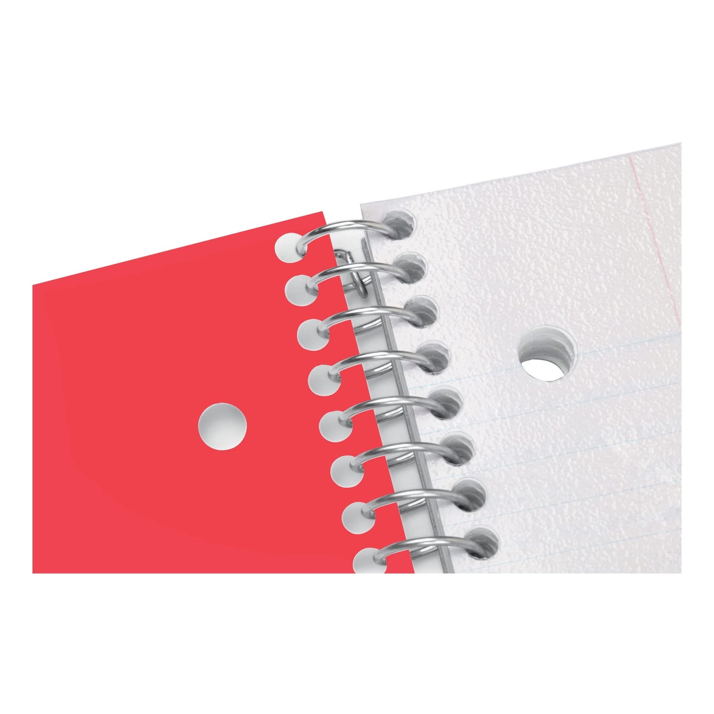 Office Depot® Brand Stellar Poly Notebook, 8" x 10-1/2, 5 Subject, Wide Ruled, 200 Sheets, Red