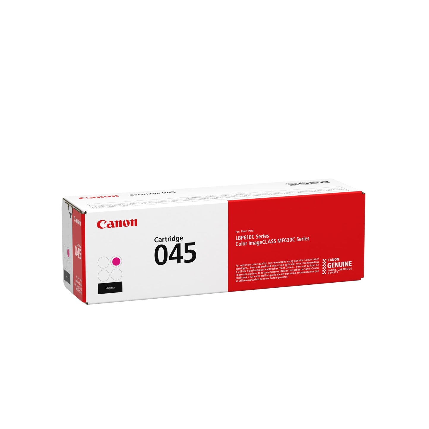 Canon Genuine Toner, Cartridge 045 Magenta (1240C001), 1 Pack, for Canon Color imageCLASS MF634Cdw, MF632Cdw Laser Printer