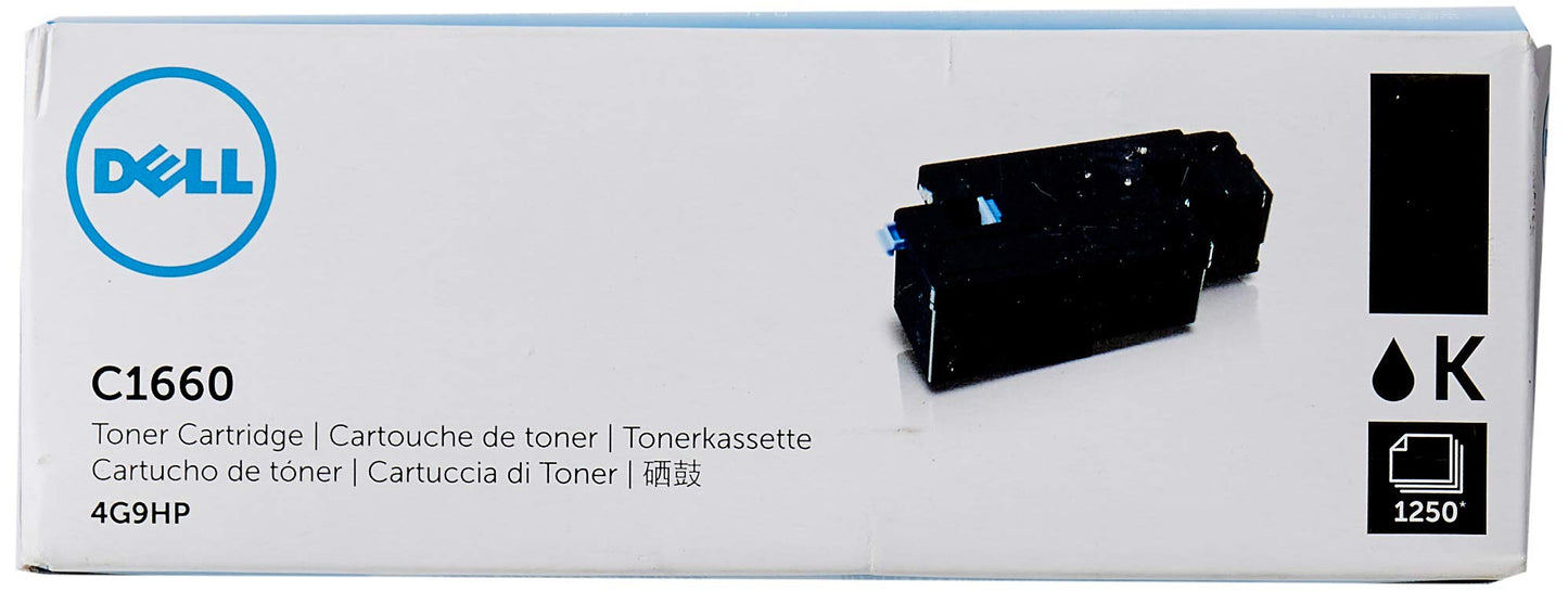 Dell 4G9HP Toner Cartridge C1660w Color Printer,Black