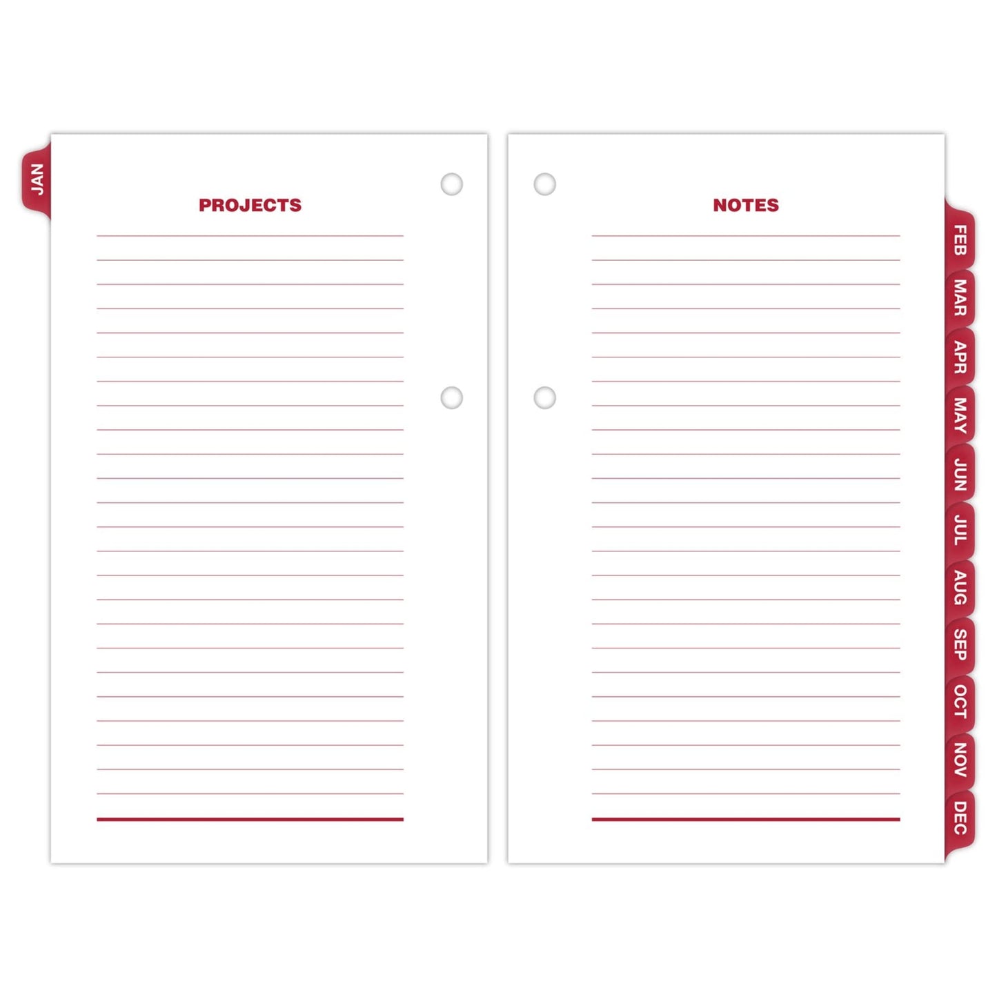 AT-A-GLANCE 2023 Daily Desk Calendar Refill, Standard, 3-1/2" x 6", Loose Leaf, Monthly Tabs (E01750)