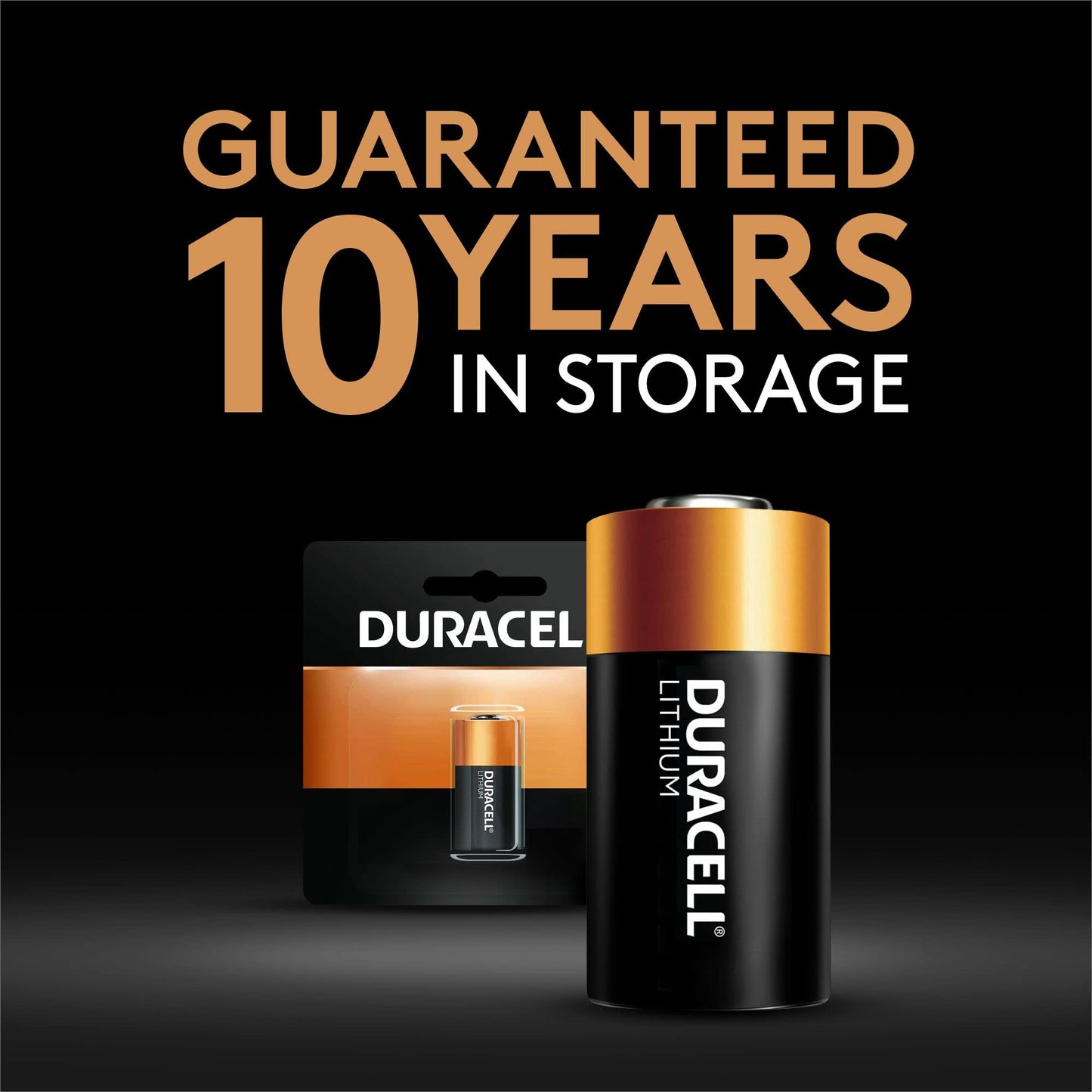 Duracell CR123A 3V Lithium Battery, 1 Count Pack, 123 3 Volt High Power Lithium Battery, Long-Lasting for Home Safety and Security Devices, High-Intensity Flashlights, and Home Automation