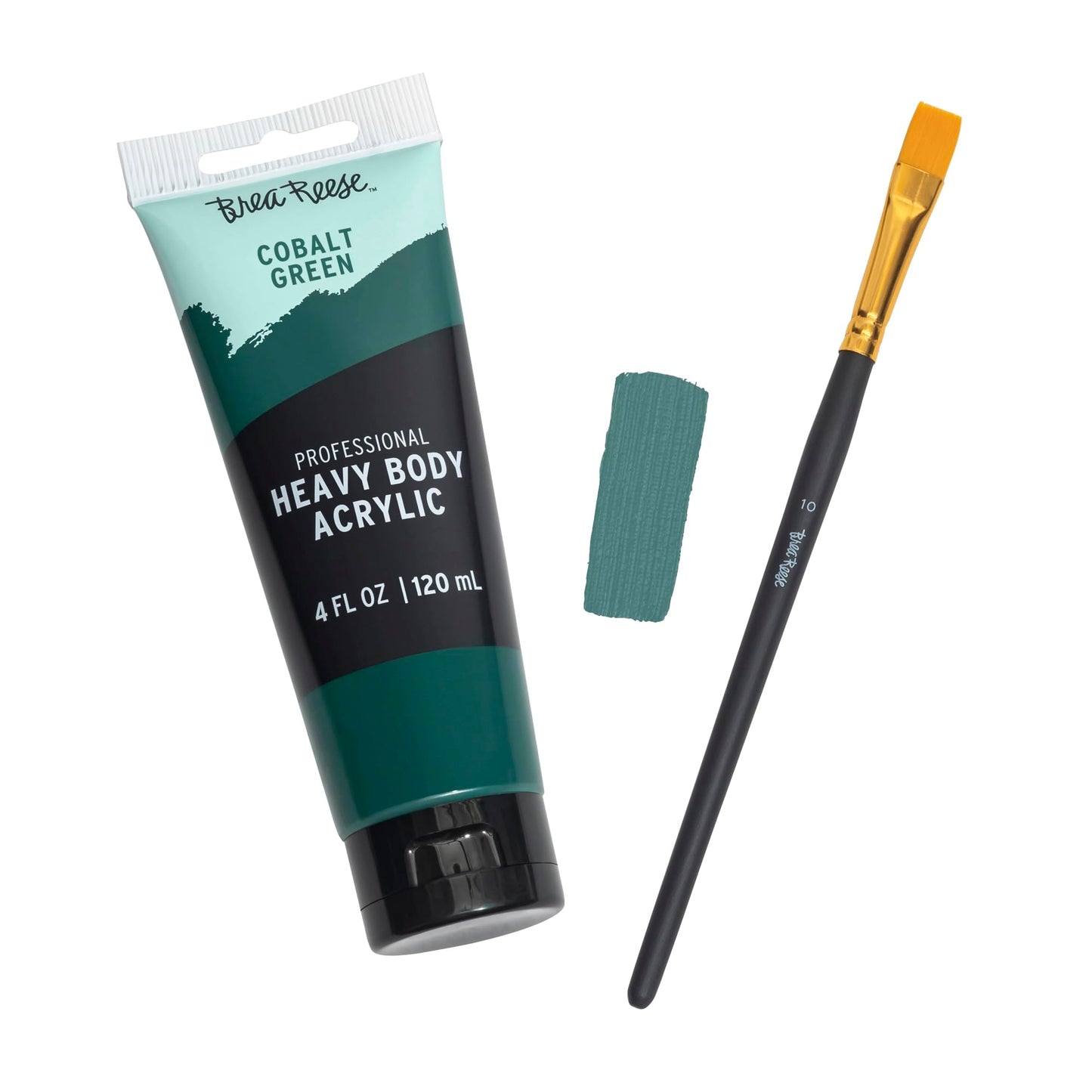 Brea Reese Professional Heavy-Body Acrylic Paint, 4 Oz, Cobalt Green