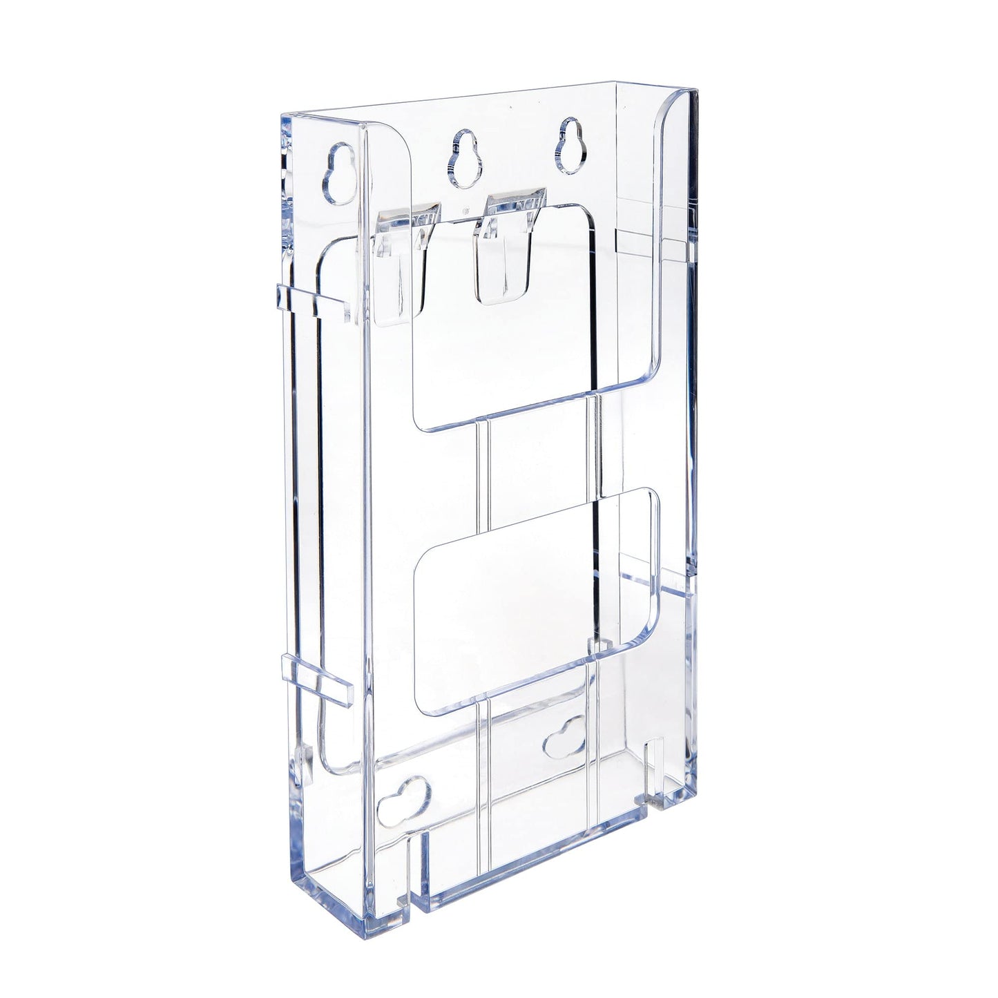 Deflecto® Lit Loc® Interlocking Leaflet Literature Display, 8"H x 4 3/8"W x 1 1/4"D, Clear