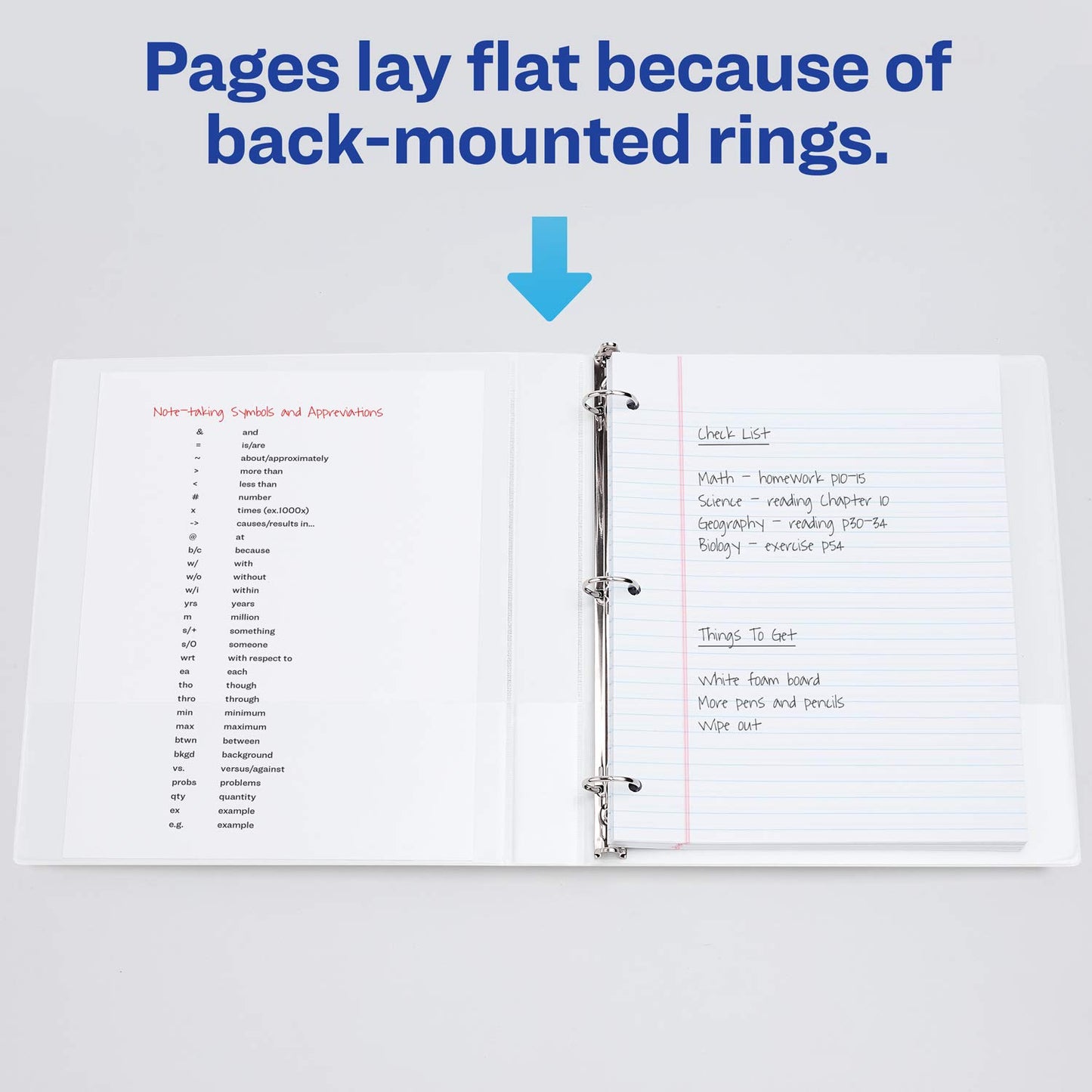 Avery Economy View 3 Ring Binders, 1" Round Rings, 12 White Binders (05711)