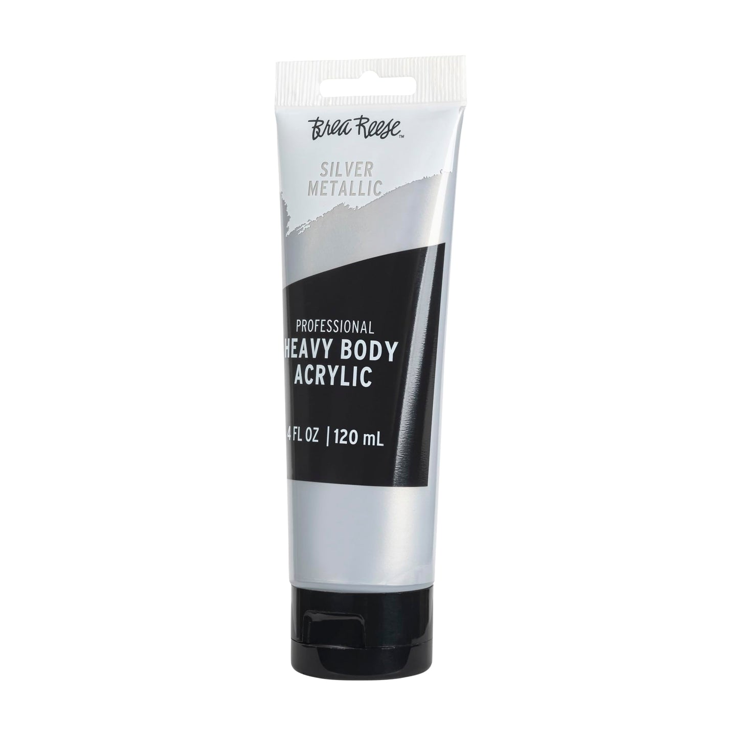 Brea Reese Professional Heavy-Body Acrylic Paint, 4 Oz, Silver