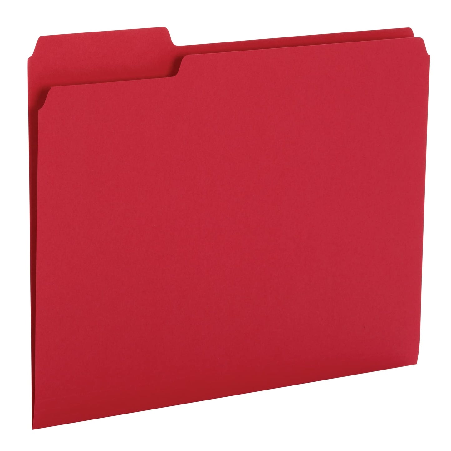 Office Depot� Brand Heavy-Duty Top-Tab File Folders, 3/4" Expansion, 8 1/2" x 11", Letter Size, Red, Pack of 18