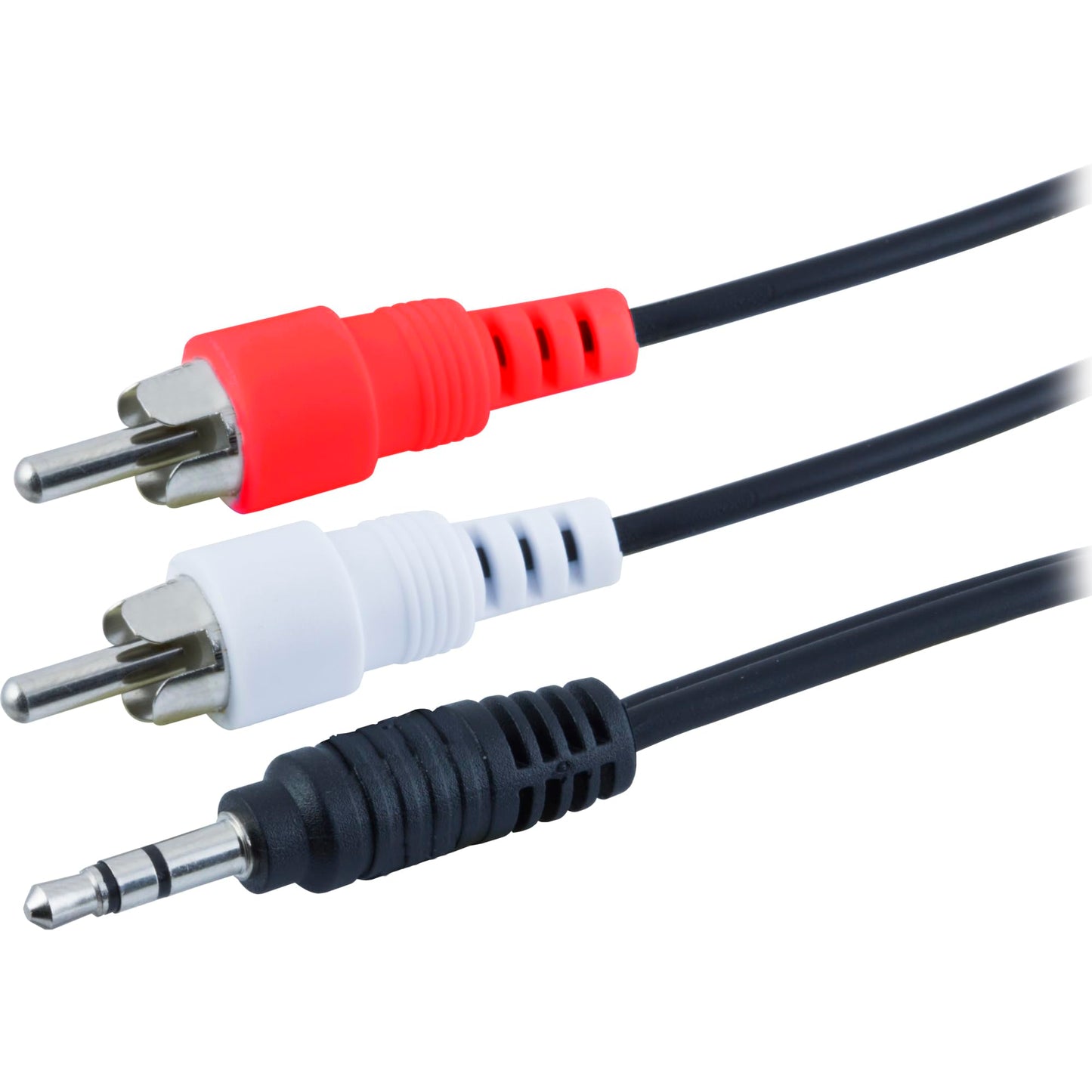 Ativa� Audio Y Adapter Splitter, 3.5mm to RCA, 6�, Black, 26916