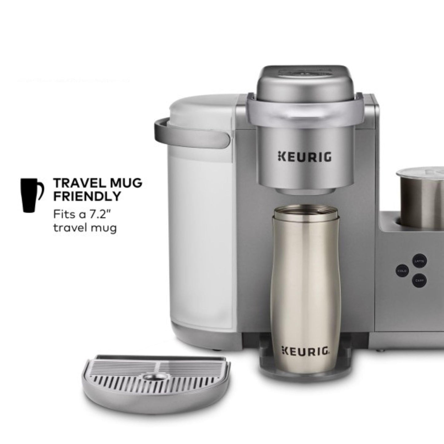Keurig K-Cafe Special Edition Single Serve K-Cup Pod Coffee, Latte and Cappuccino Maker, Comes with Dishwasher Safe Milk Frother, Nickel