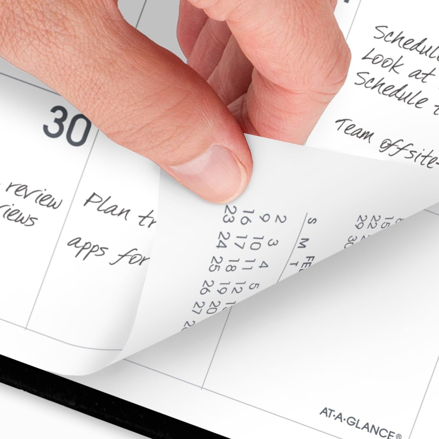 AT-A-GLANCE 2025 Planner, Monthly, 7" x 10", Large, Designer Cover, Black (704320525)