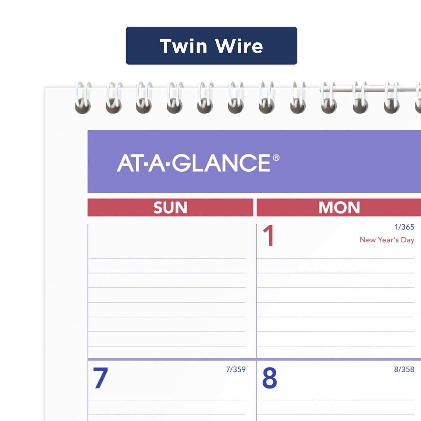 AT-A-GLANCE 2024 Wall Calendar, 15" x 12", Medium Wide, Spiral Bound, Monthly (PM82824)