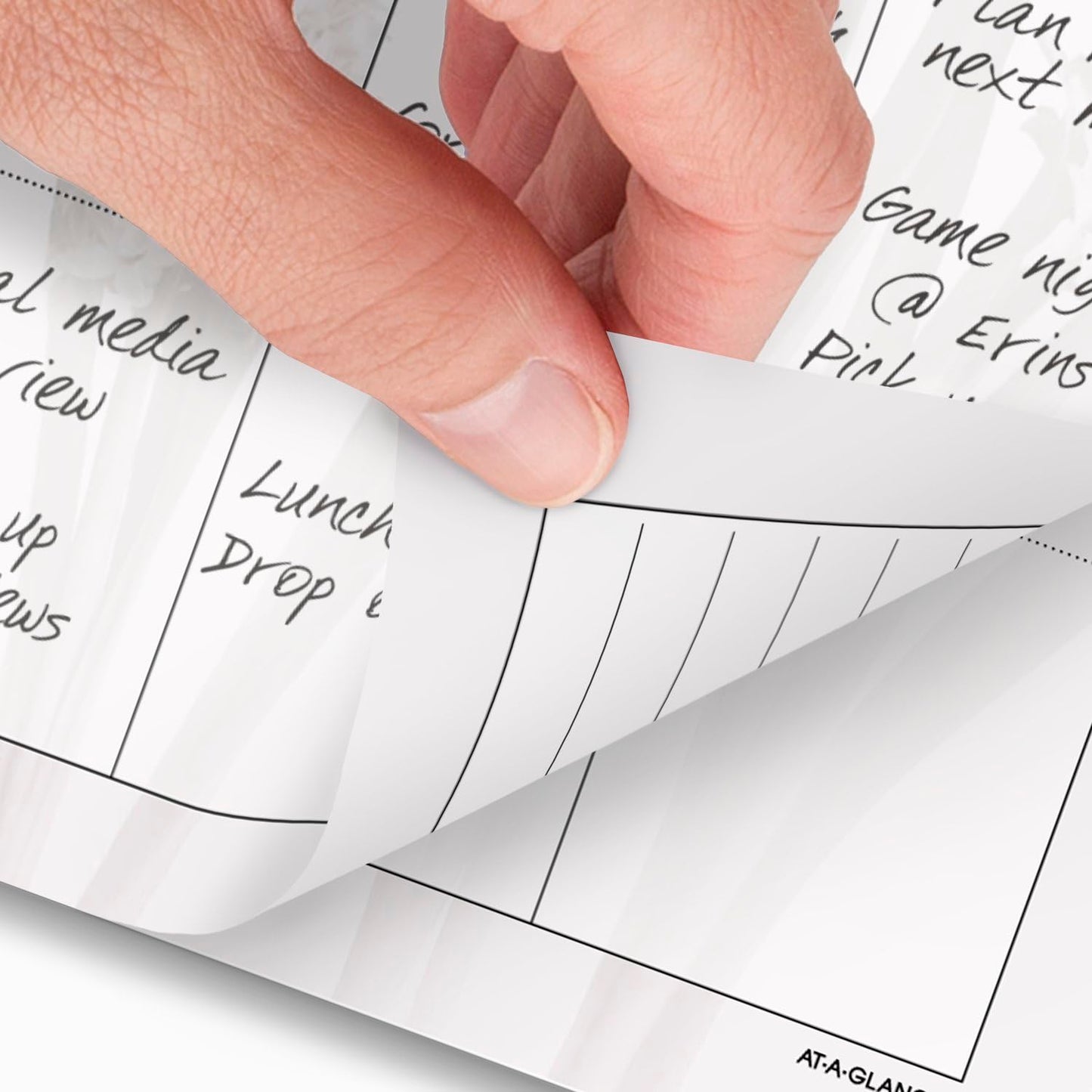 AT-A-GLANCE 2025 Planner Refill, Monthly, 5-1/2" x 8-1/2", Desk Size, Loose-Leaf, Unruled Blocks, Nature (061-685-25)
