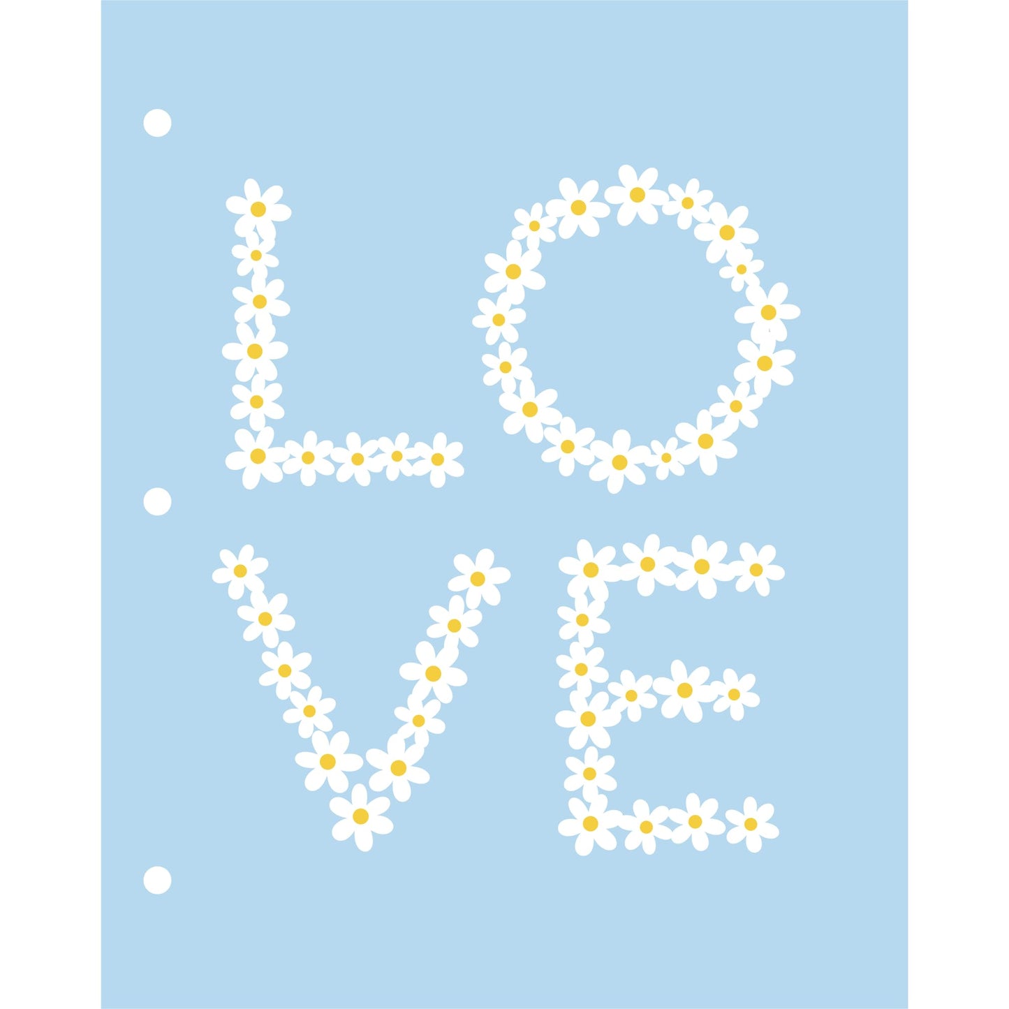 Eccolo BTS 2-Pocket Folder, 8-1/2" x 11", Daisies