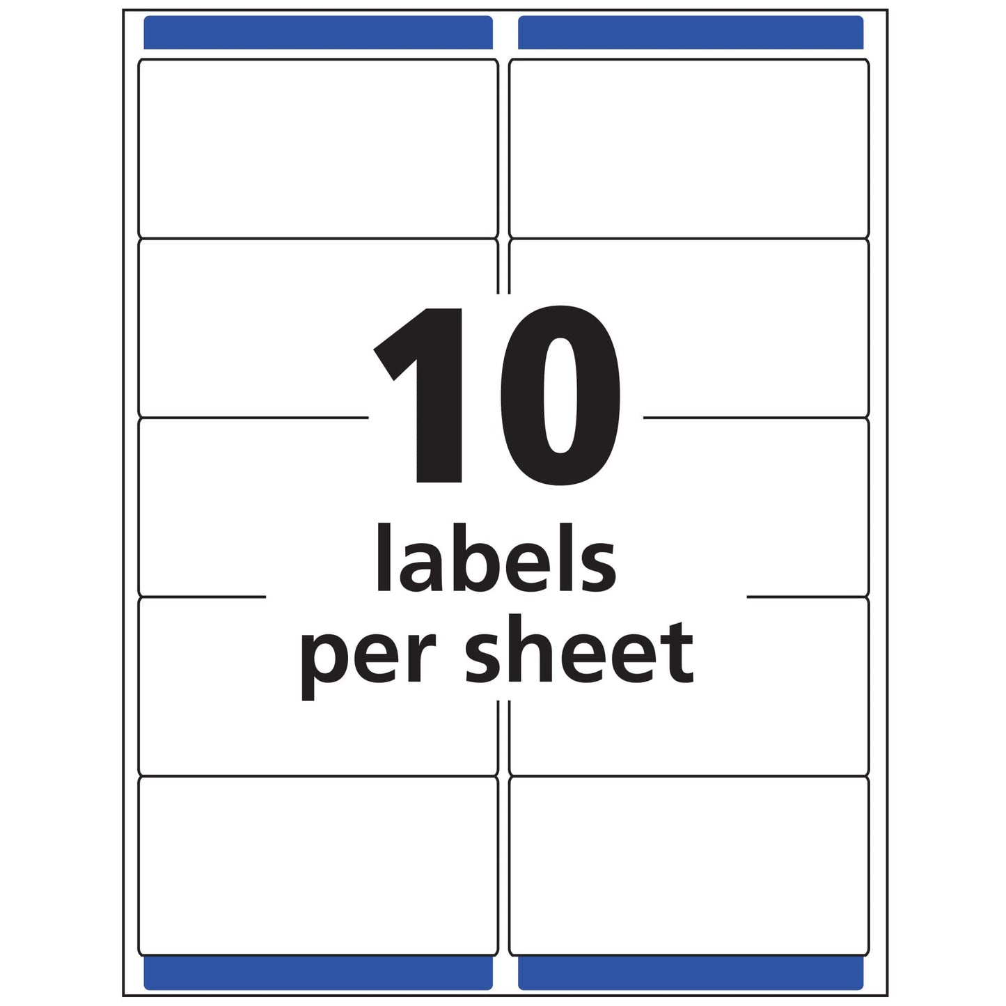 Avery Printable Shipping Labels with Sure Feed, 2" x 4", Matte Clear, 100 Blank Mailing Labels (18663)
