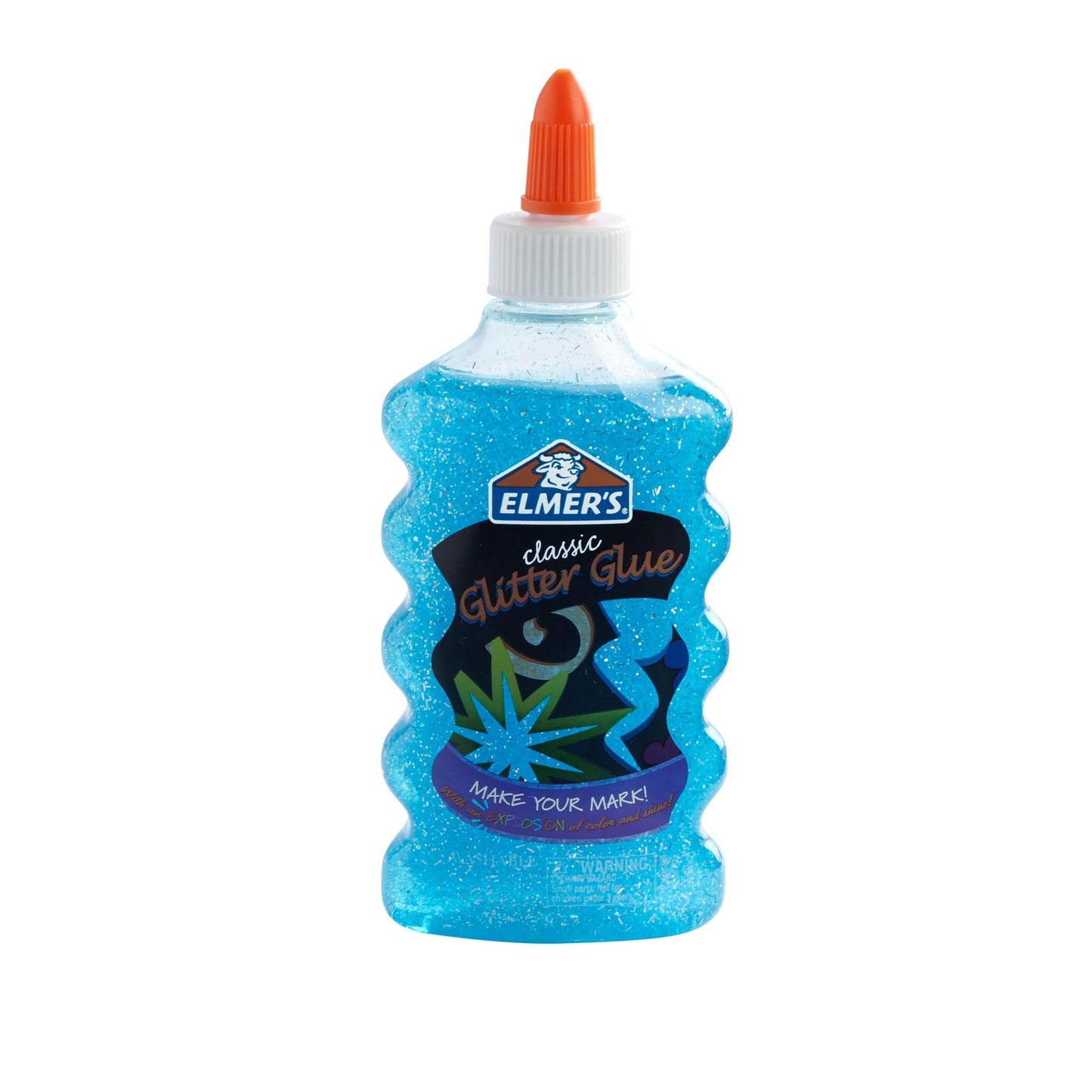 Elmer's 2022912 Liquid Glitter Glue, Washable, Blue, 6 Ounces, 1 Count