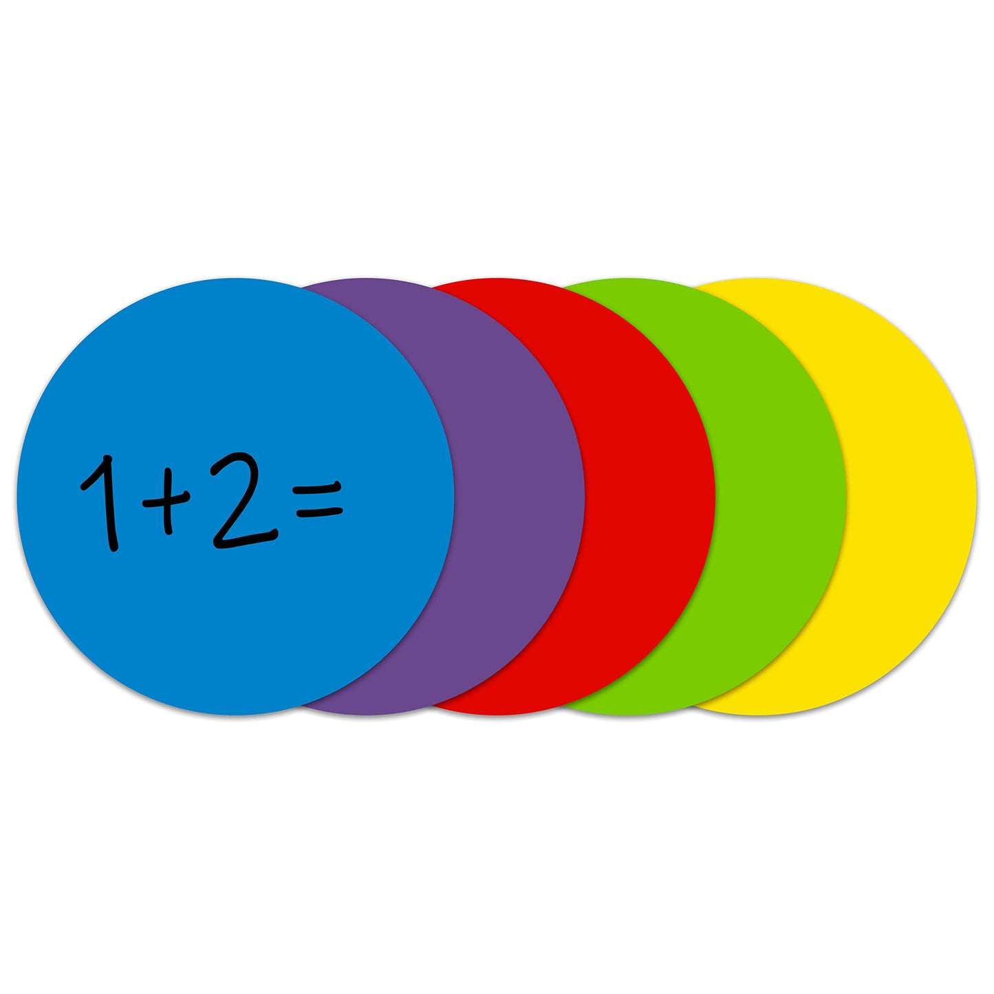 Dry Erase Dot Decals, Assorted Colors, 11", 5/PK, (40520)
