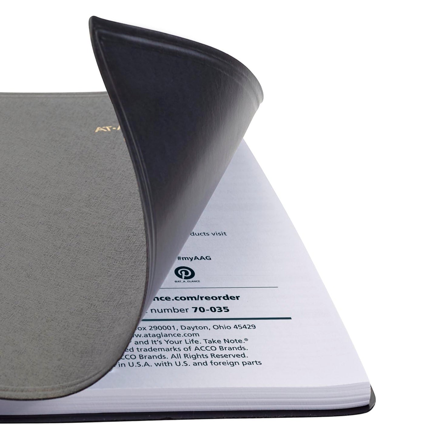 AT-A-GLANCE 2025 Appointment Book Planner, Daily, 5" x 8", Small, Quarter-Hourly, Black (708000525)