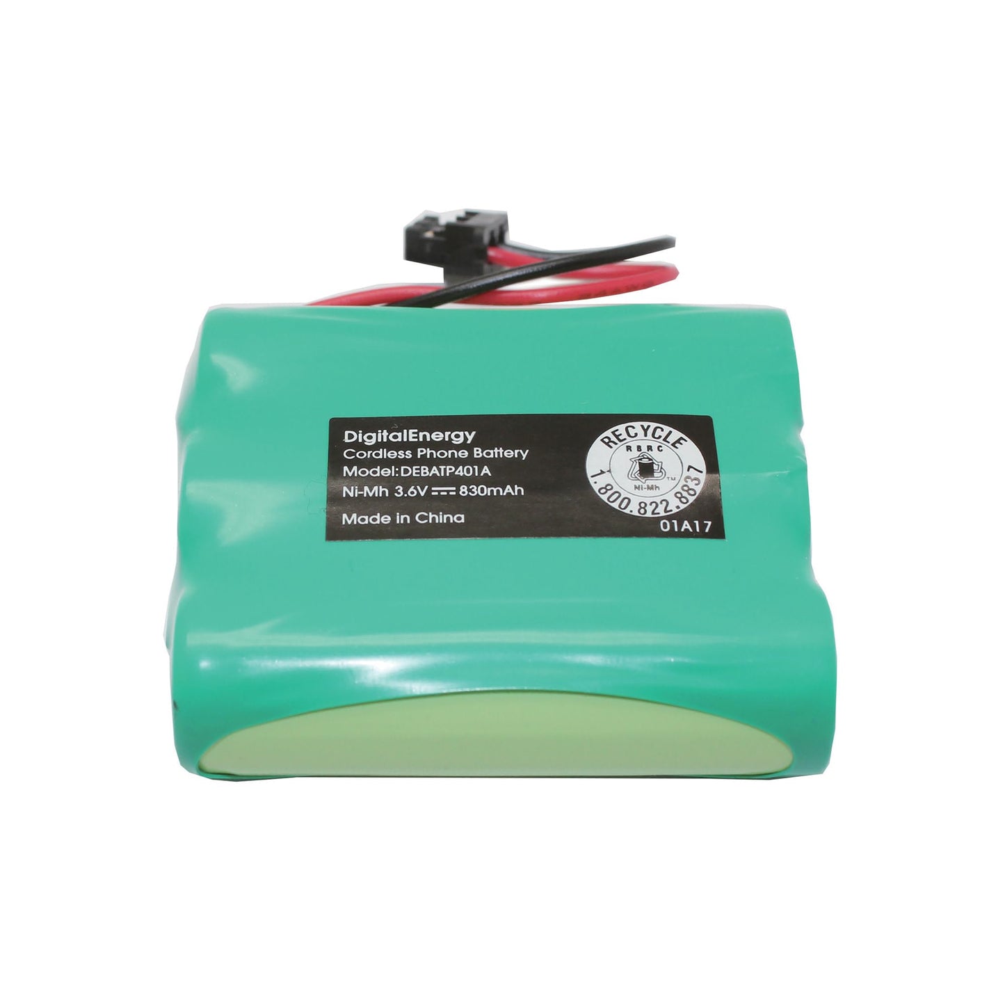 Digital Energy® Cordless Phone Battery, 3.6 Volts, 830 mAh Capacity, DEBATP401A