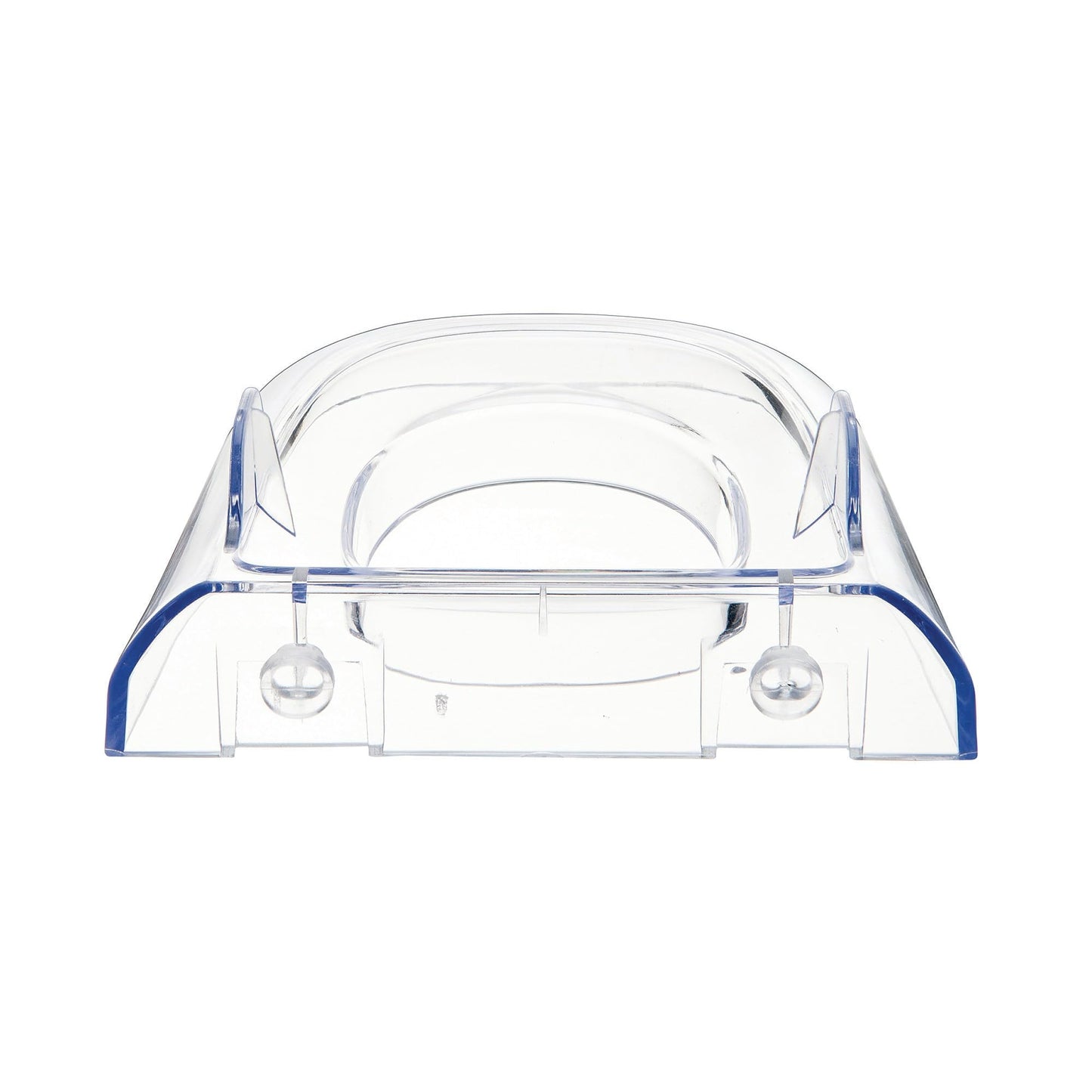 Deflecto� Lit Loc� Base/Wall Support, 4"W x 3 5/8"D x 1 3/8"H, Clear