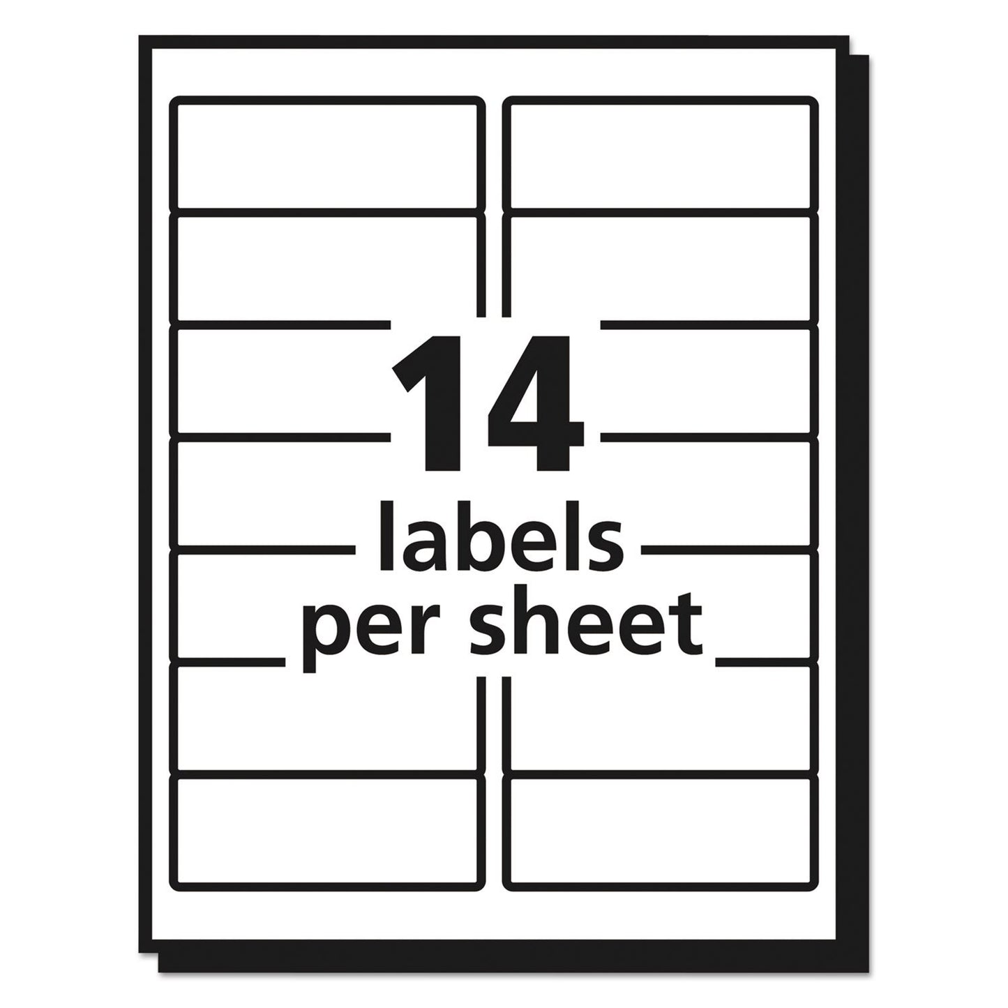 Avery Printable Address Labels with Sure Feed, 1-1/3" x 4", Matte Clear, 140 Blank Mailing Labels (18662)