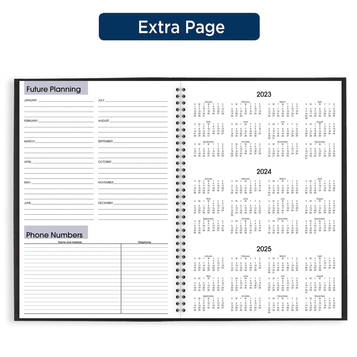 AT-A-GLANCE 2024 Monthly Planner, DayMinder, 8" x 12", Large, Black (SK20024)