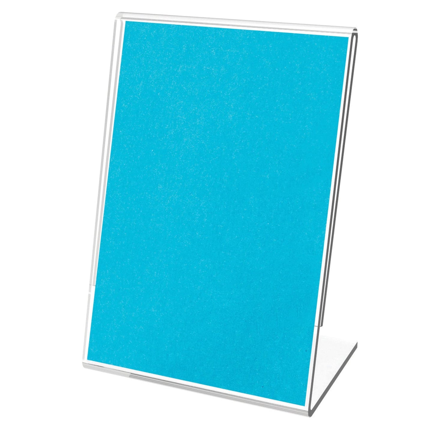 Deflecto� Mini Tabletop Sign Holder, 4 1/8"H x 3"W x 1 5/8"D, Clear, Pack of 10