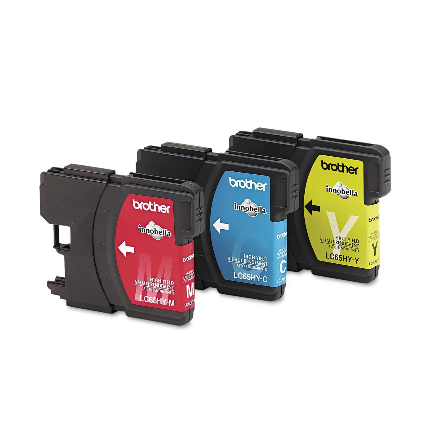 Brother LC653PKS LC65HY-CL Color Ink Cartridge - 3 Pack -Cyan/Magenta/Yellow - EXP 09.2024