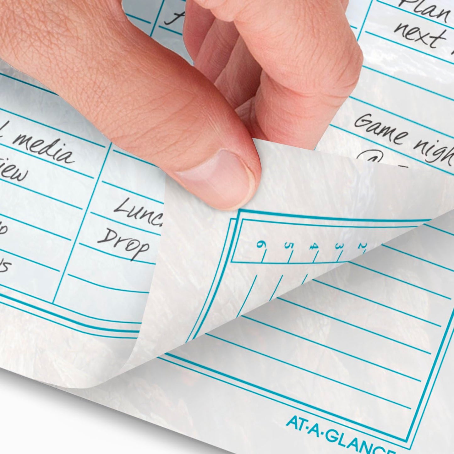 AT-A-GLANCE 2025 Planner Refill, Weekly & Monthly, 5-1/2" x 8-1/2", Desk Size, Loose-Leaf, Seascapes (381-285Y-25)
