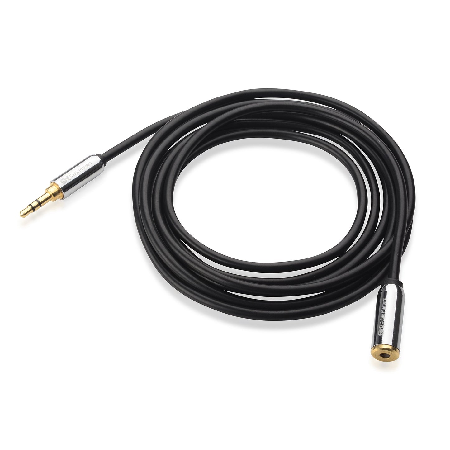 Cable Matters Male to Female Headphone Extension Cable (3.5mm Extension Cable) 6 Feet for Car Stereo, iPhone, iPad, Samsung Galaxy Smartphones, MP3 Players and Laptops