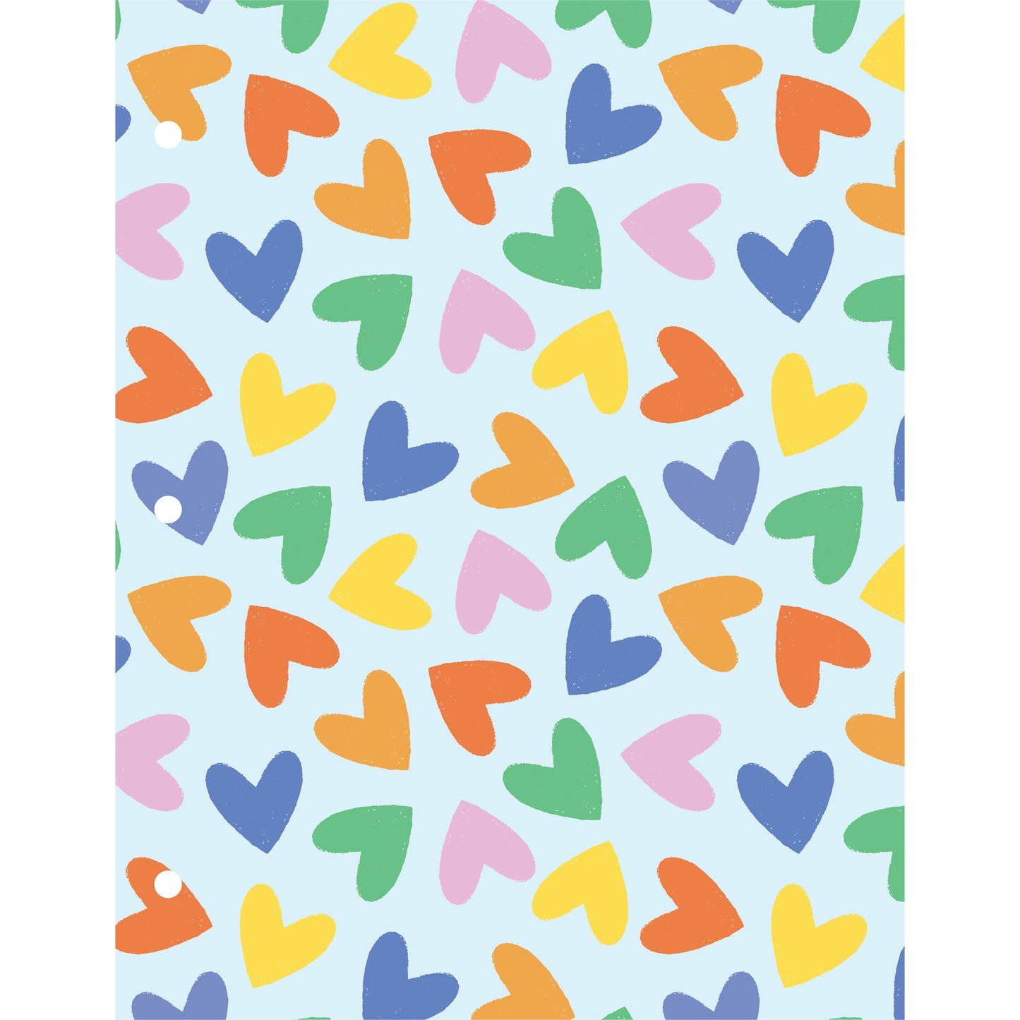 Eccolo BTS 2-Pocket Folder, 8-1/2" x 11", Hearts