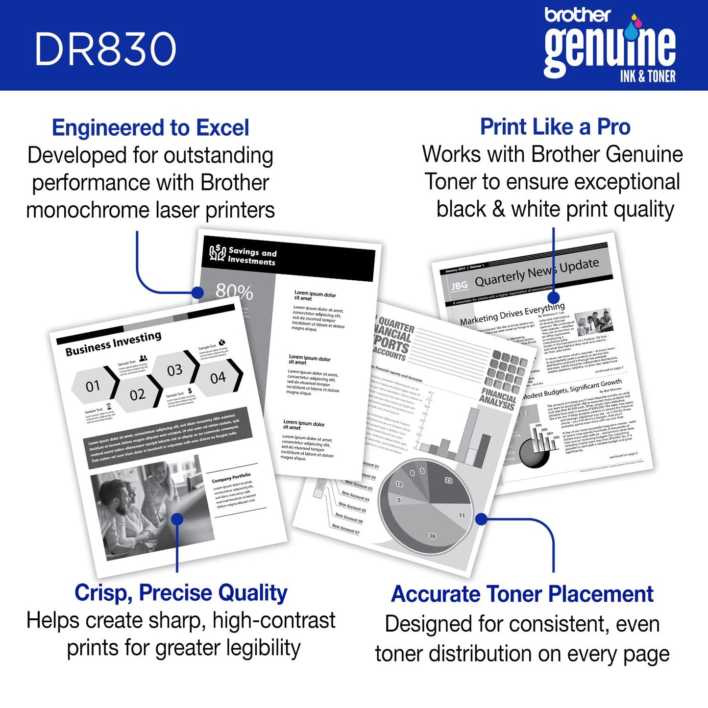 Brother Genuine DR830 Drum Unit