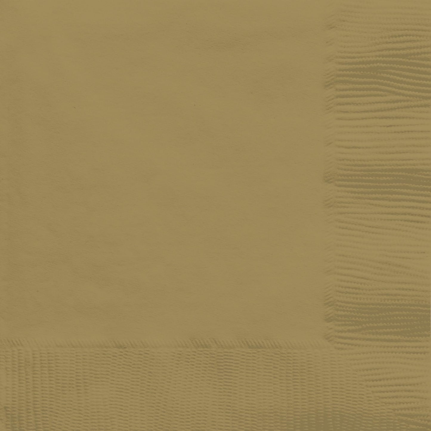 Amscan 2-Ply Lunch Napkins, 6-1/2" x 6-1/2", Gold, Pack Of 32 Napkins