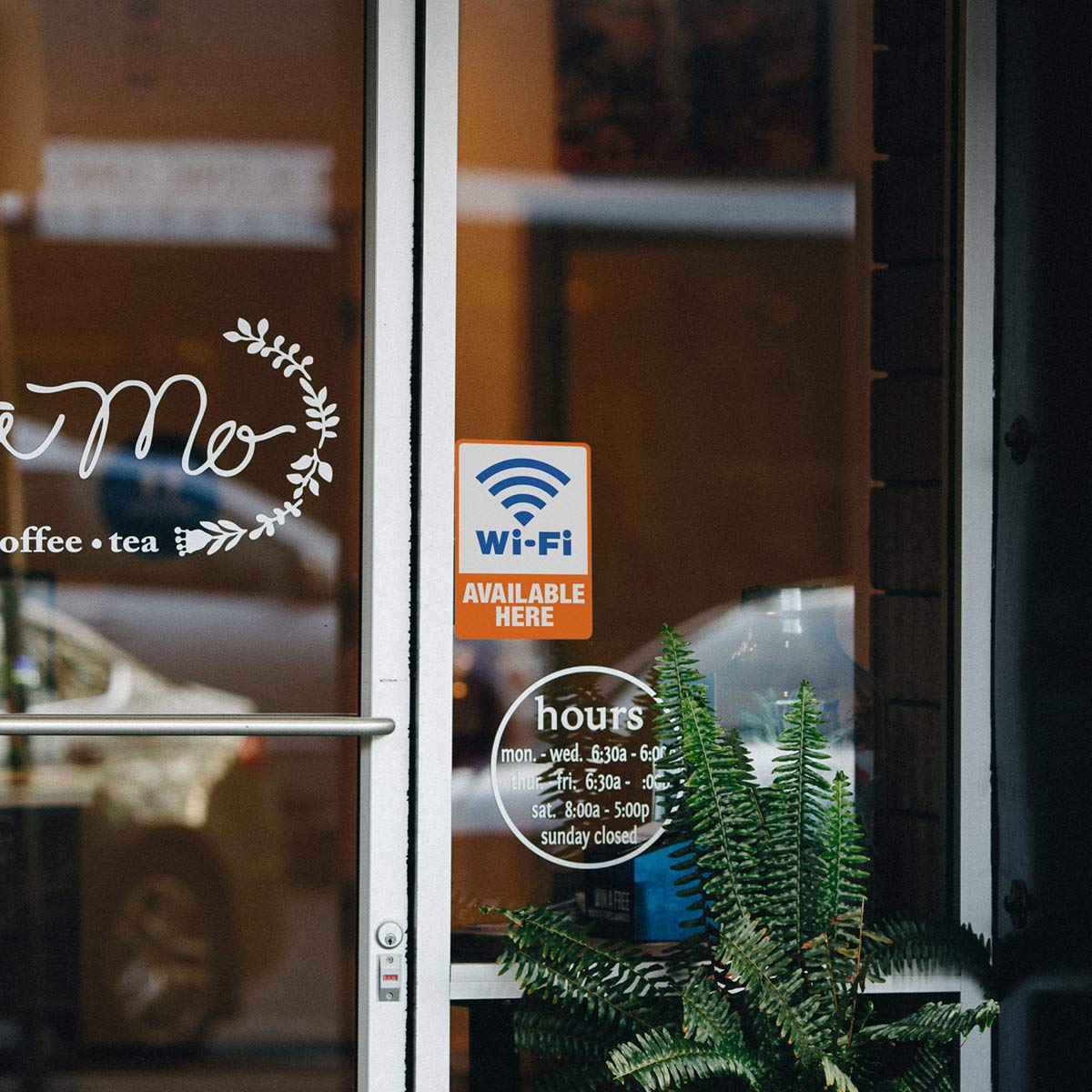 Cosco Sign, WiFi HERE Decal, 5.25" x 6.25" (098359)