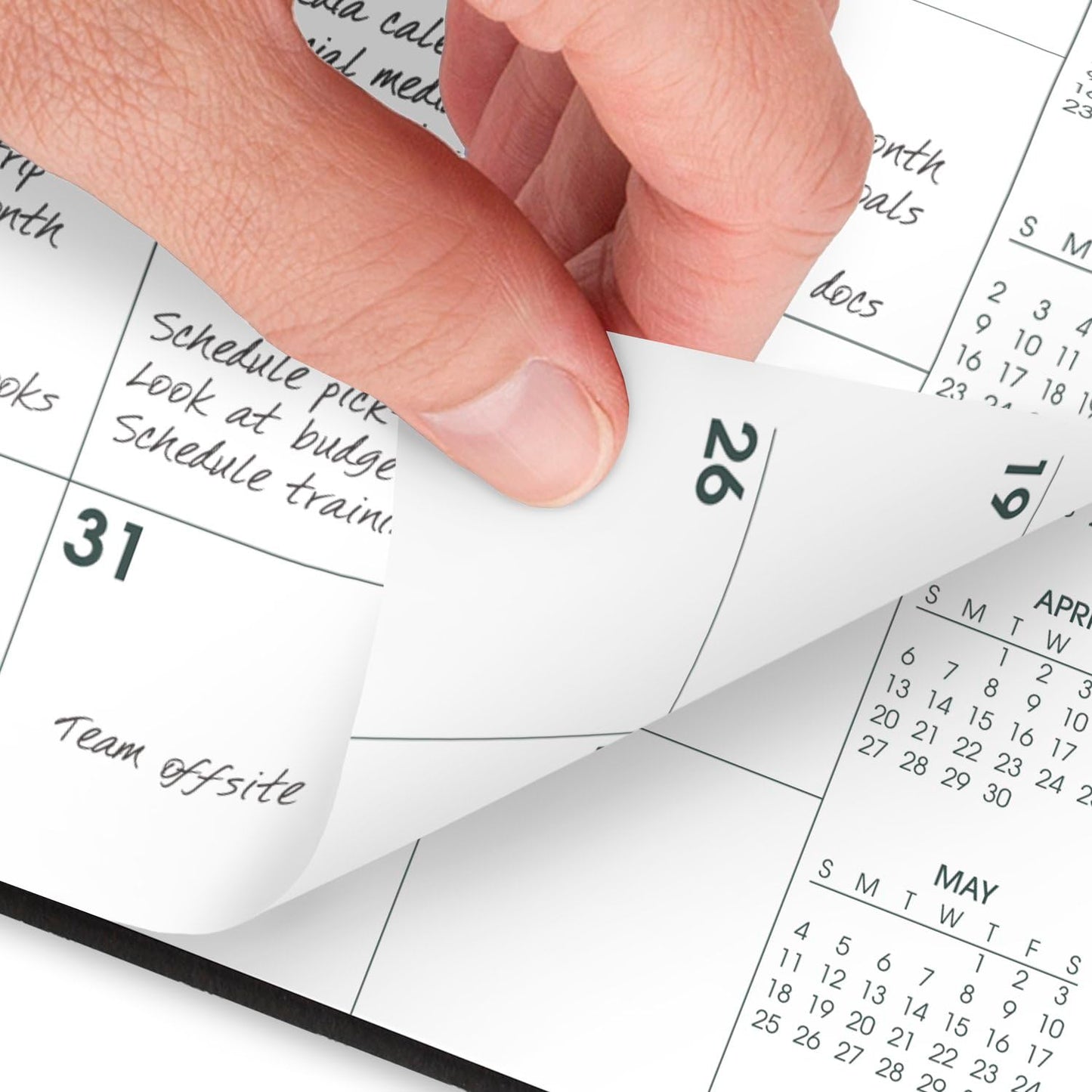 AT-A-GLANCE 2025 Planner, Monthly, 7" x 8-3/4", Medium, Large Print, Black (70LP090525)