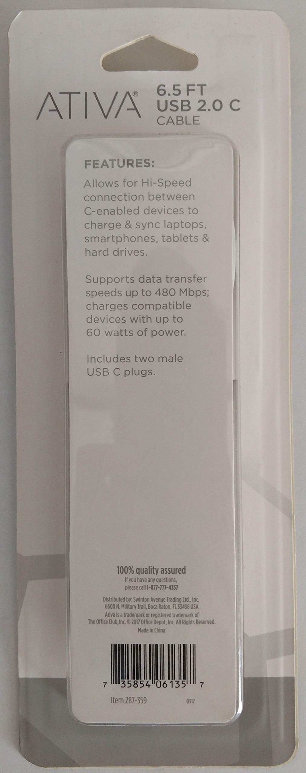 Ativa USB 2.0 Type-C Cable 287-359