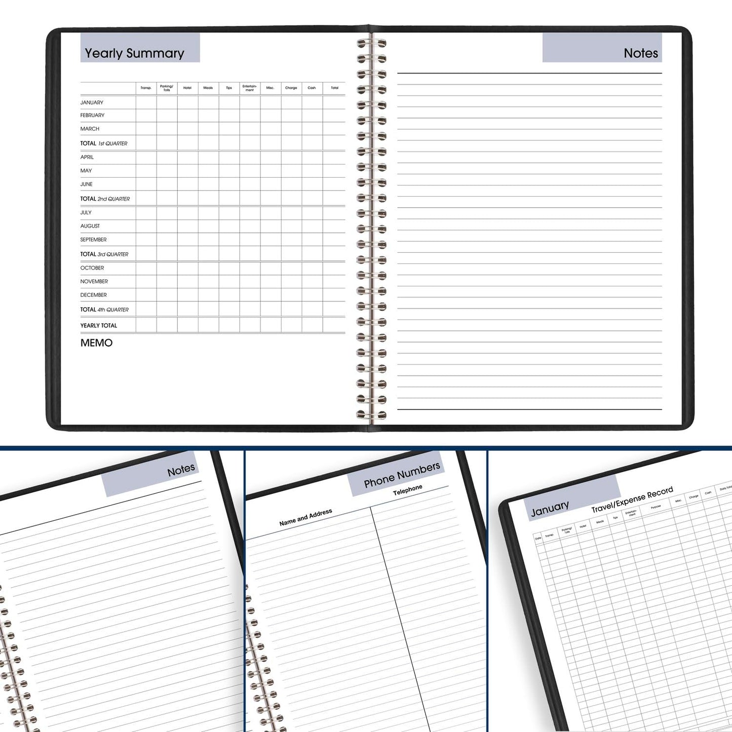 AT-A-GLANCE 2025 Planner, Monthly, 7" x 8-3/4", Medium, DayMinder, Black (G4000025)