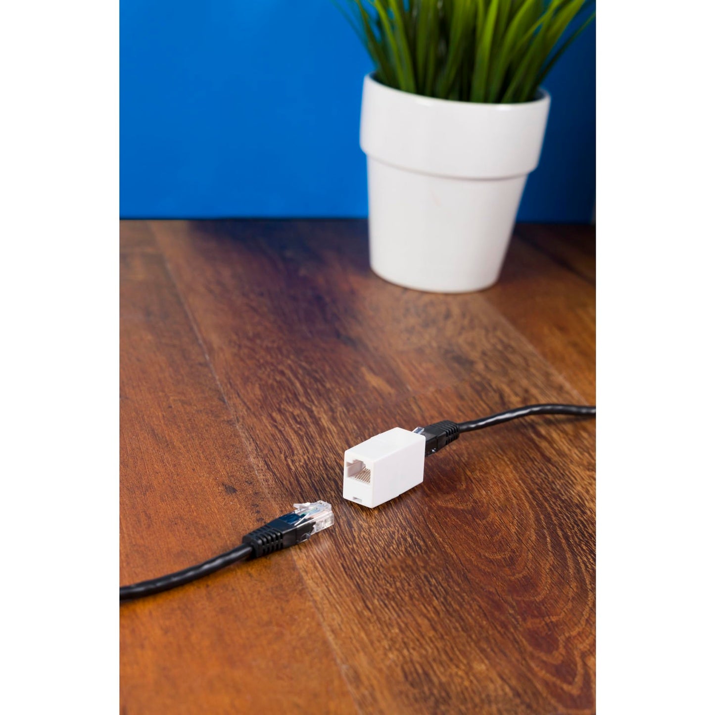 Ativa® RJ45 In-line Network Coupler, White