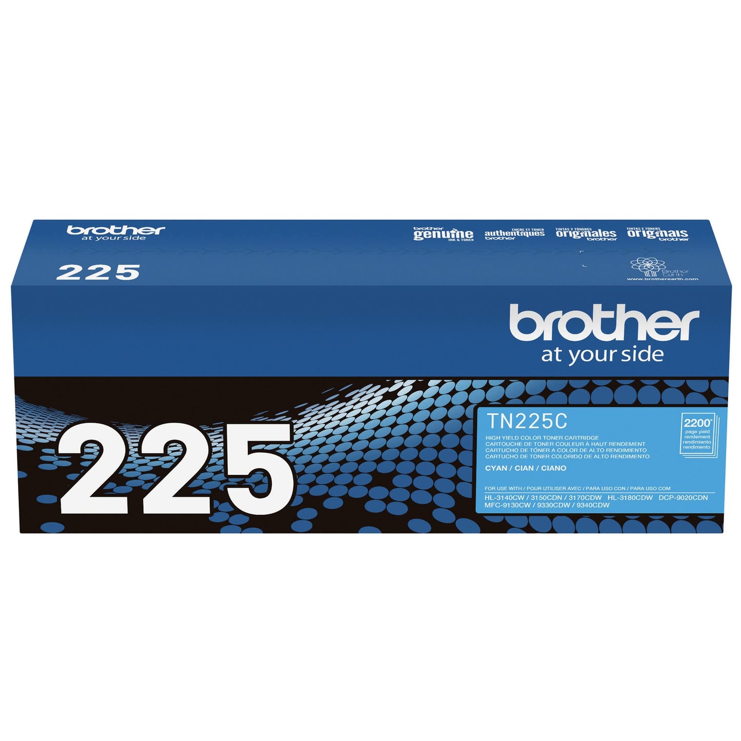 Brother Printer TN225C High Yield Cyan Toner Cartridge