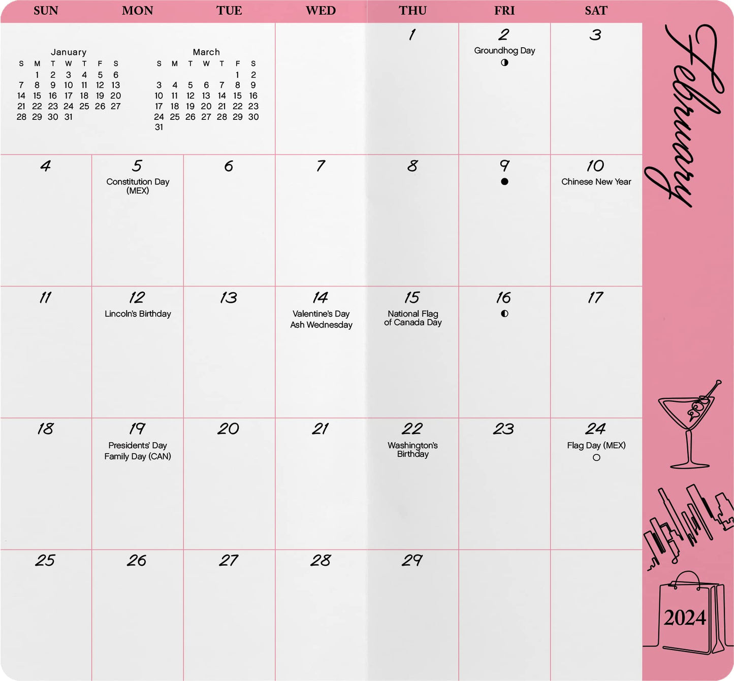 2024-2025 Sex and the City Pocket Planner