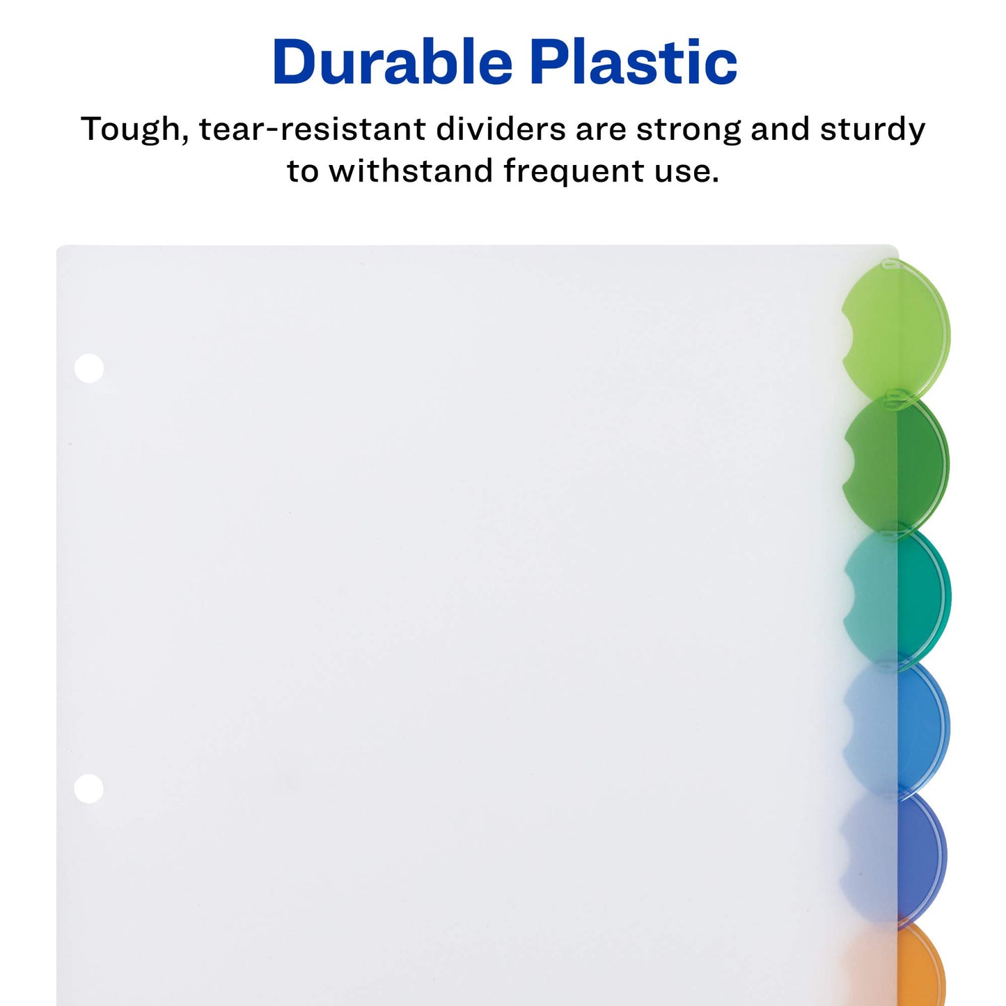 Avery Insertable Style Edge Plastic Dividers for 3 Ring Binders, 8-Tab Set, Multicolor, 1 Set (11201) (Pack of 3)