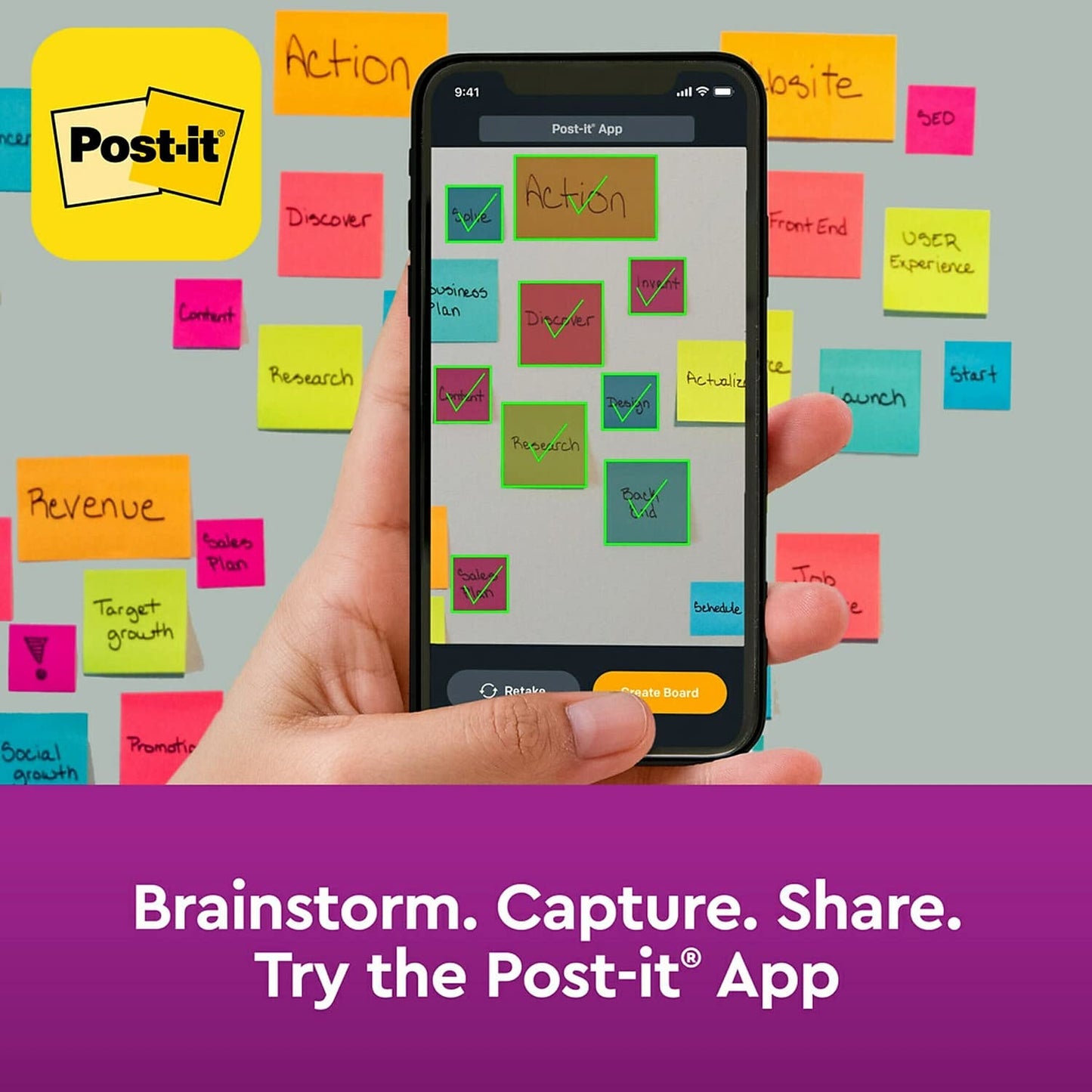 3M Post-It SS Pop-Up Notes, 3 x 3, Marrakesh Colors, 10 Pads/Pack (R33010SSAN)