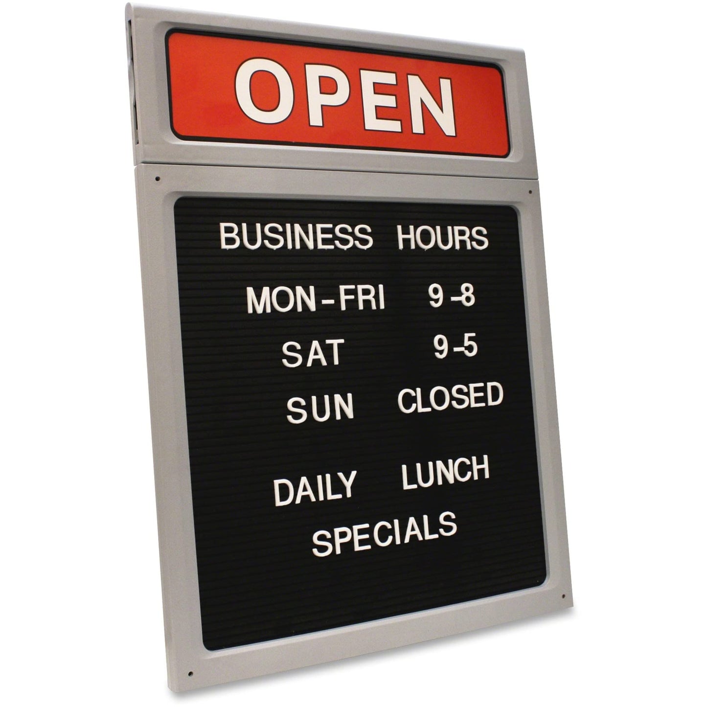 COSCO Custom Message Sign with Letters, Numbers and Characters, 15.6" x 20.9", (098221)