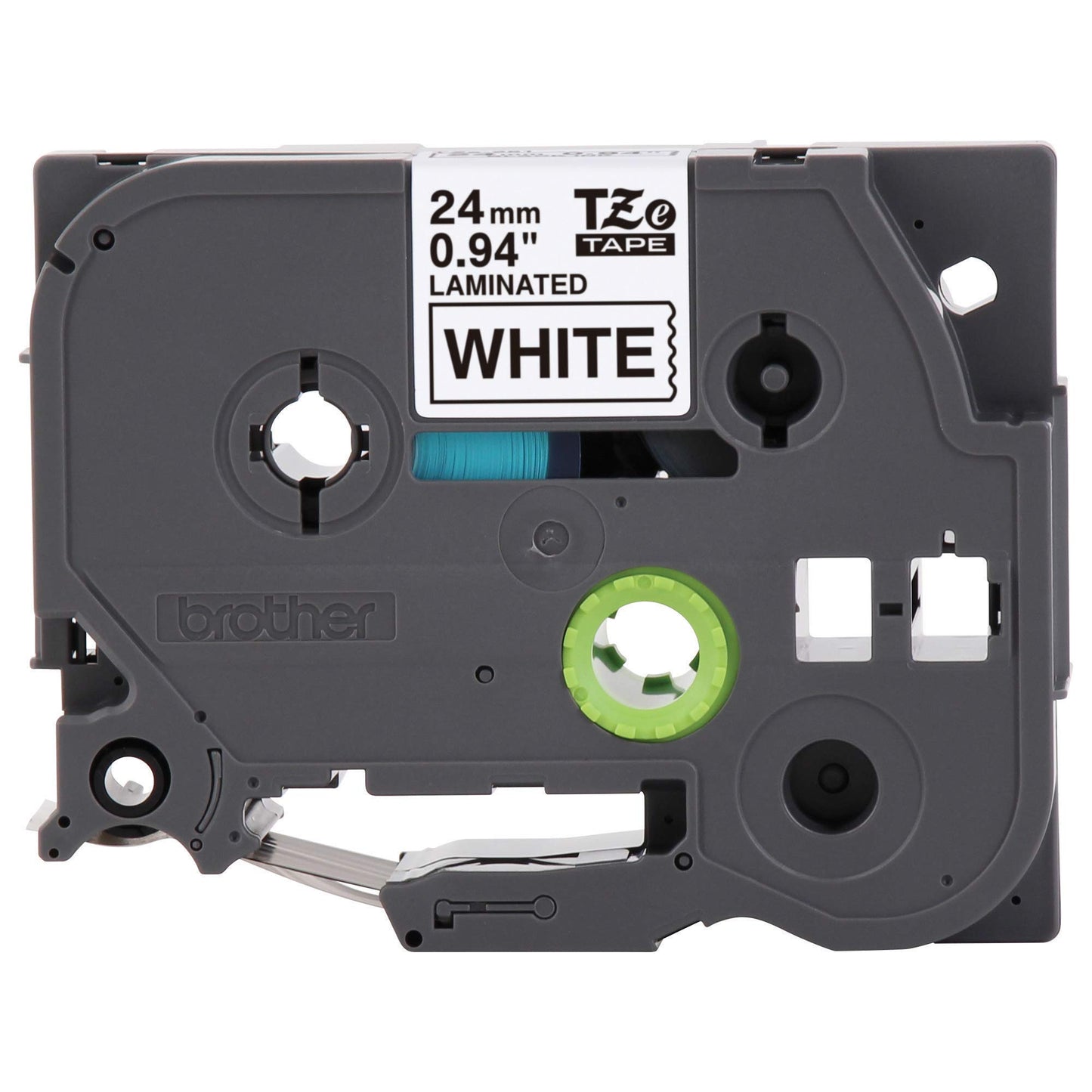 Brother Laminated Tape, Retail Packaging, 1 Inch, Black on White (TZe251)